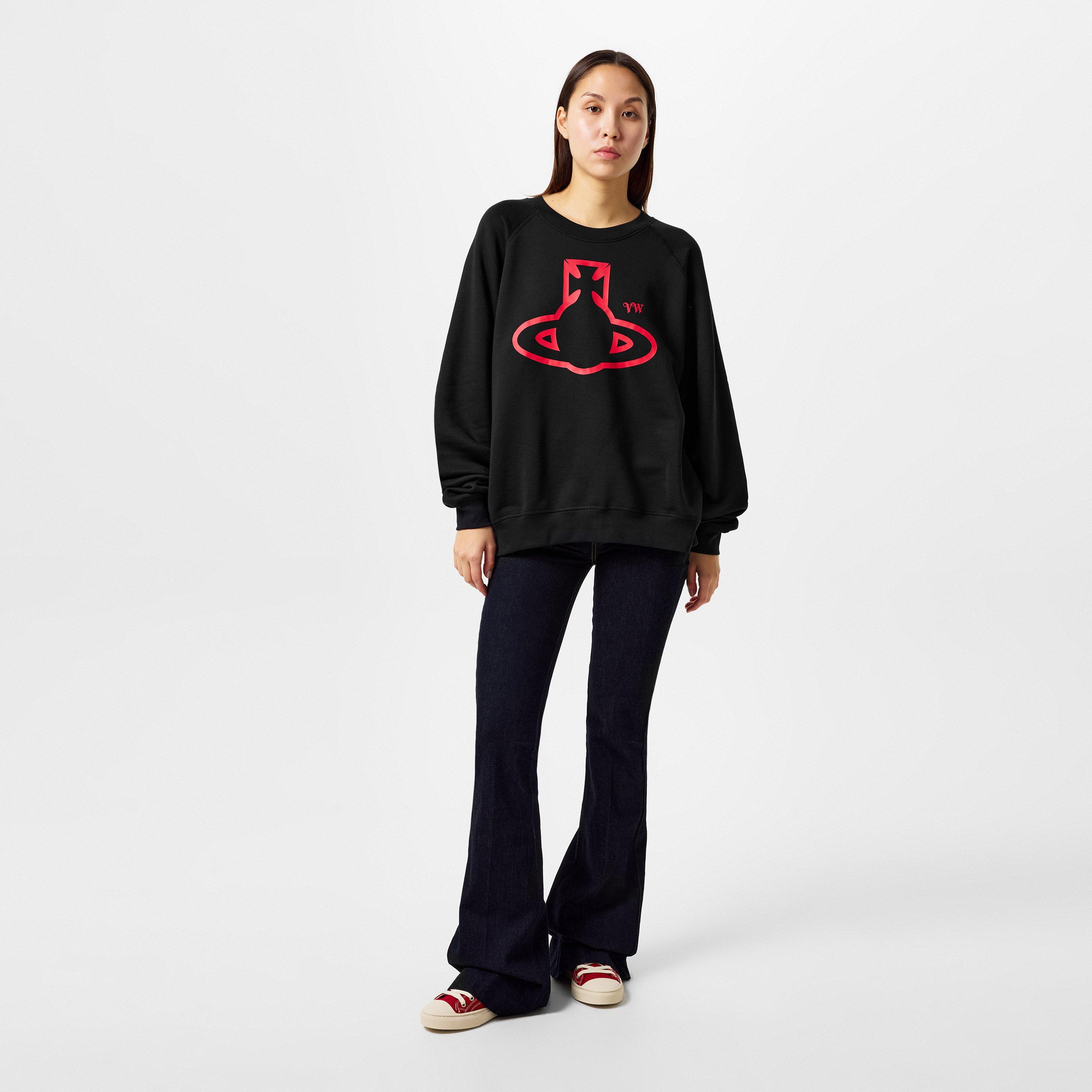Black N401 - Vivienne Westwood - Raglan Sleeve Orb Sweatshirt - 4