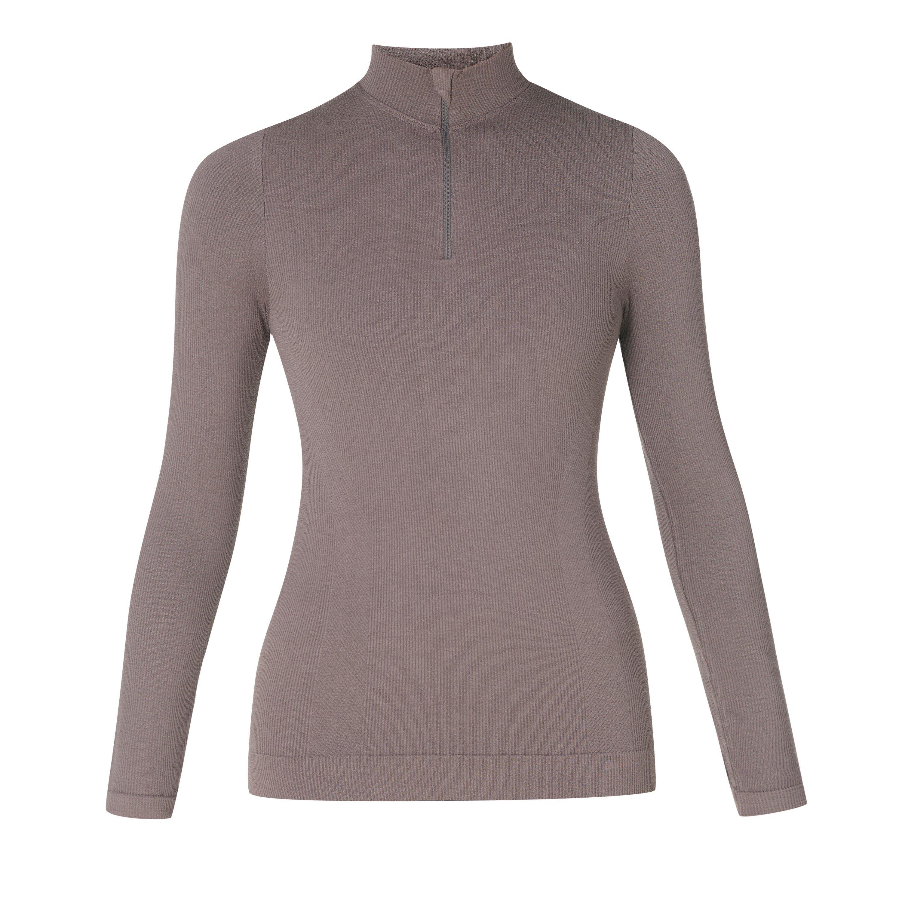 taupe brown - Sweaty Betty - Women's Mindful 1/4 Zip Fleece - 1