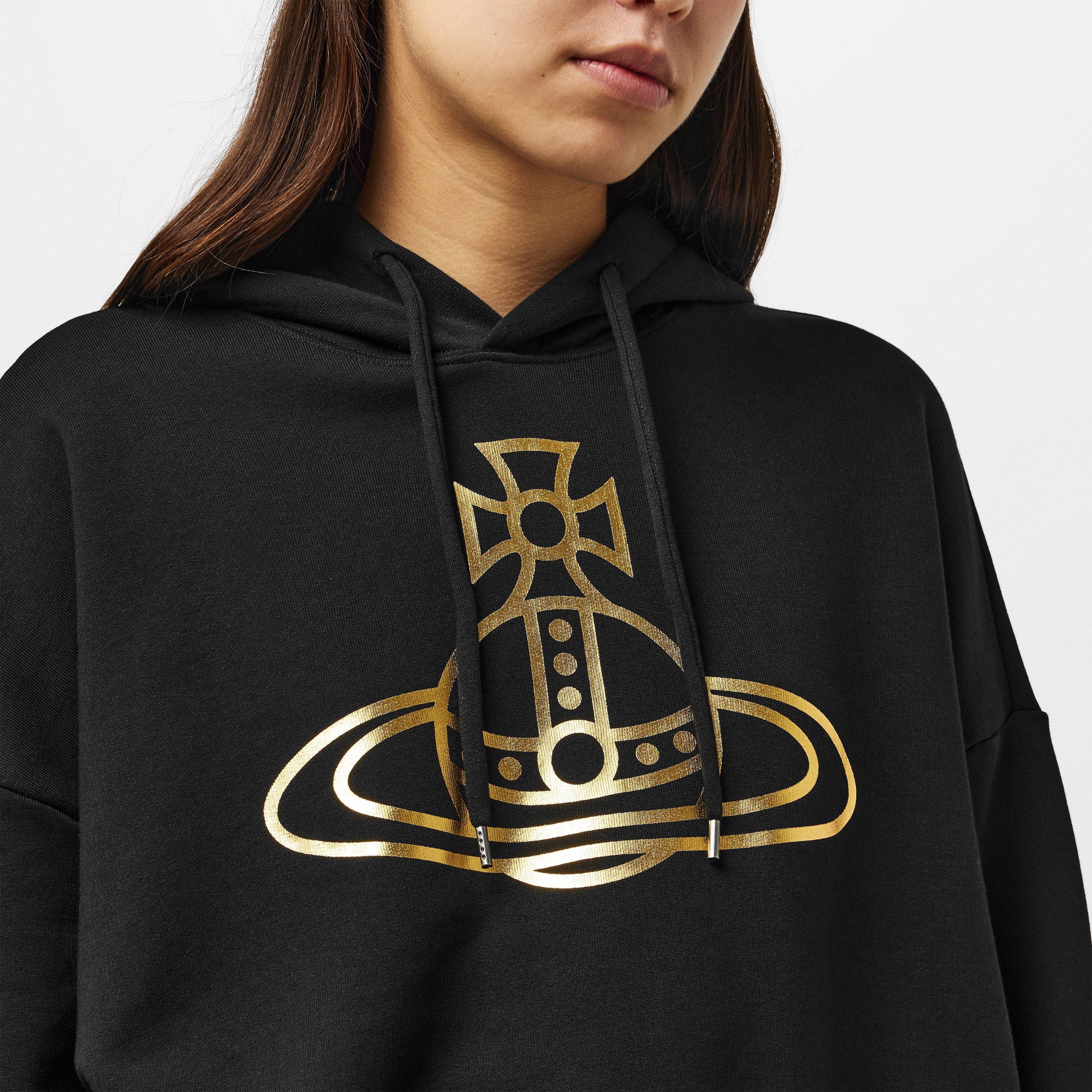 Blk/Gld - Vivienne Westwood - Foil Orb Hoodie - 5