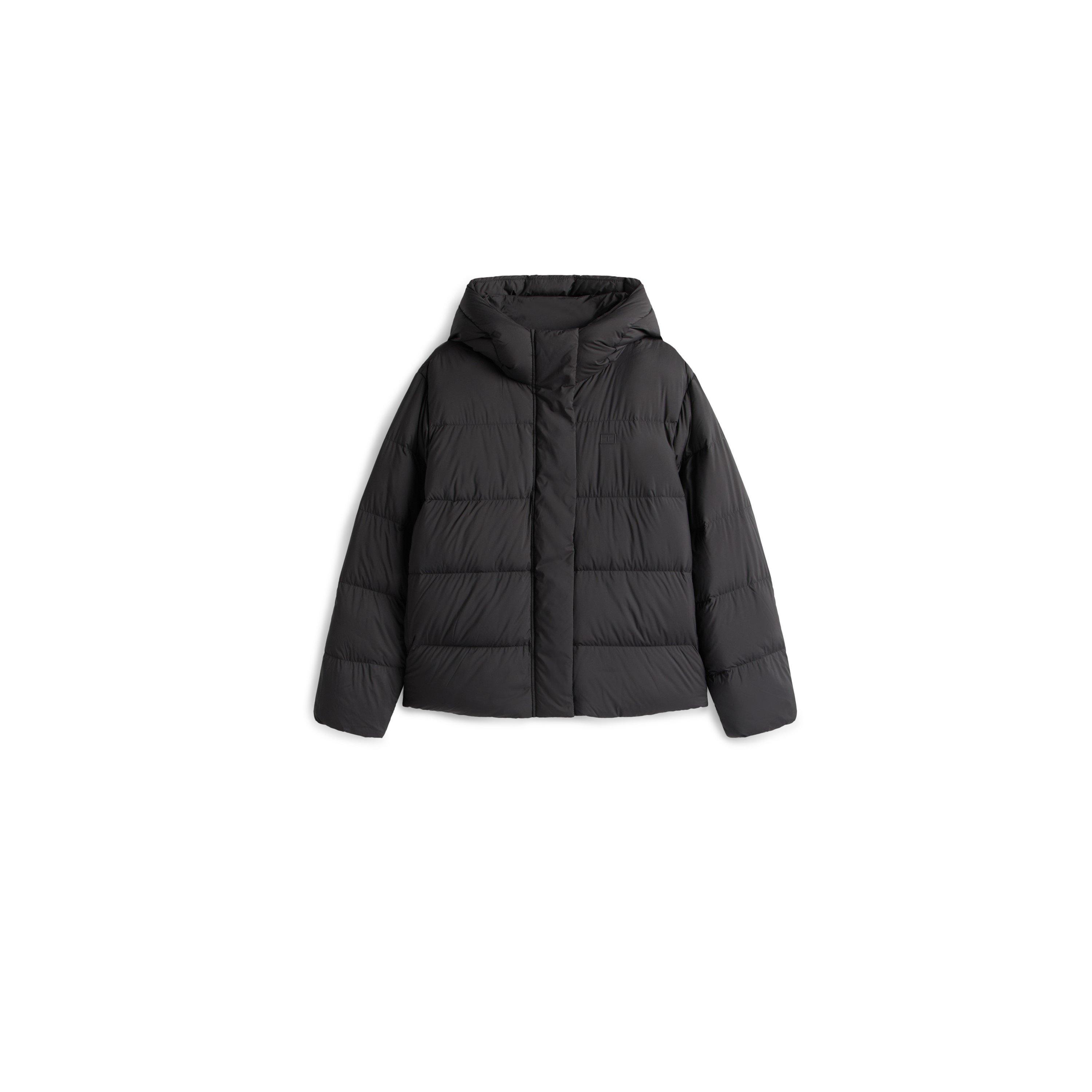 Tommy Hilfiger Women's Down Short Puffer Jacket - Black - 8 (XS)