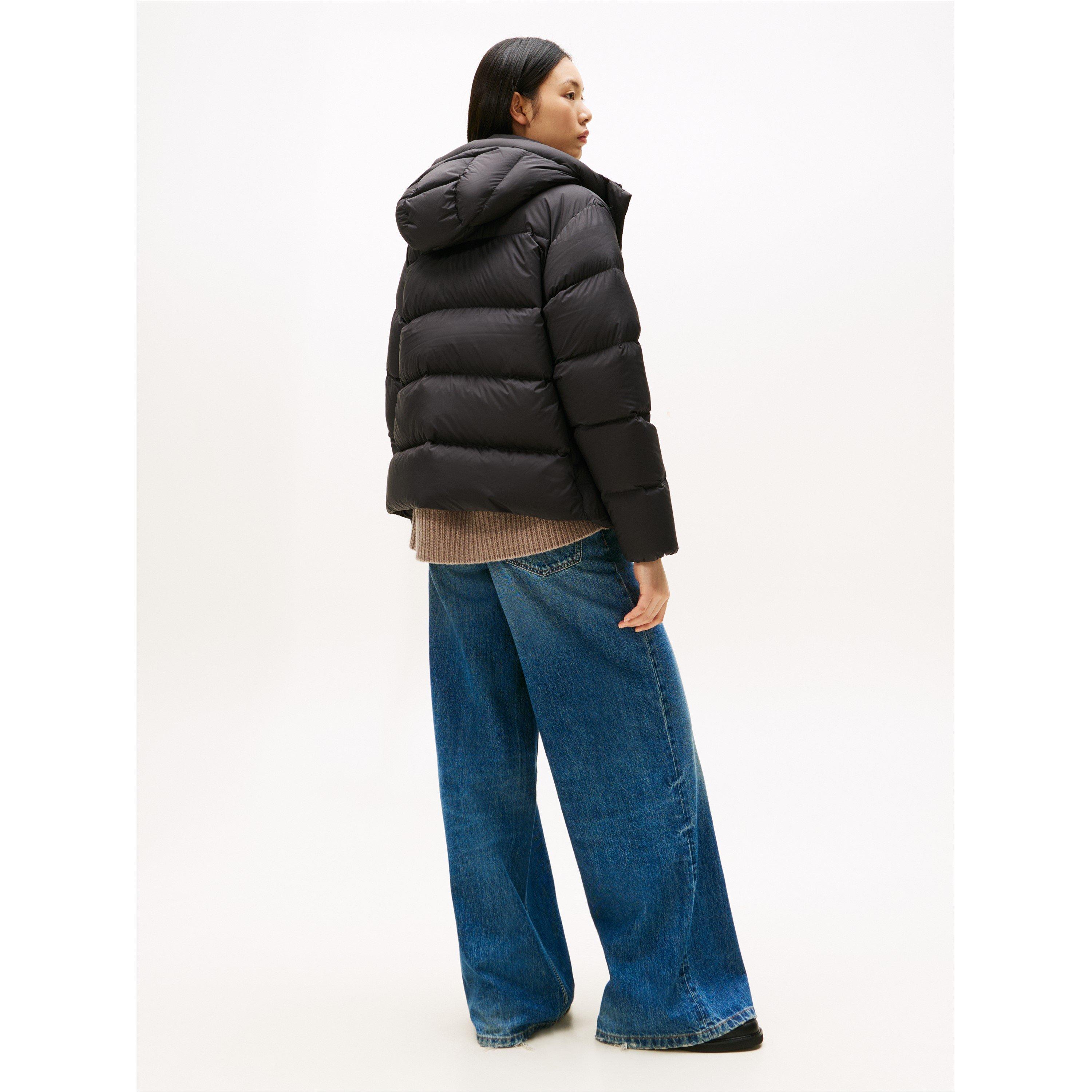 Black - Tommy Hilfiger - Women's  Down Short Puffer Jacket - 4