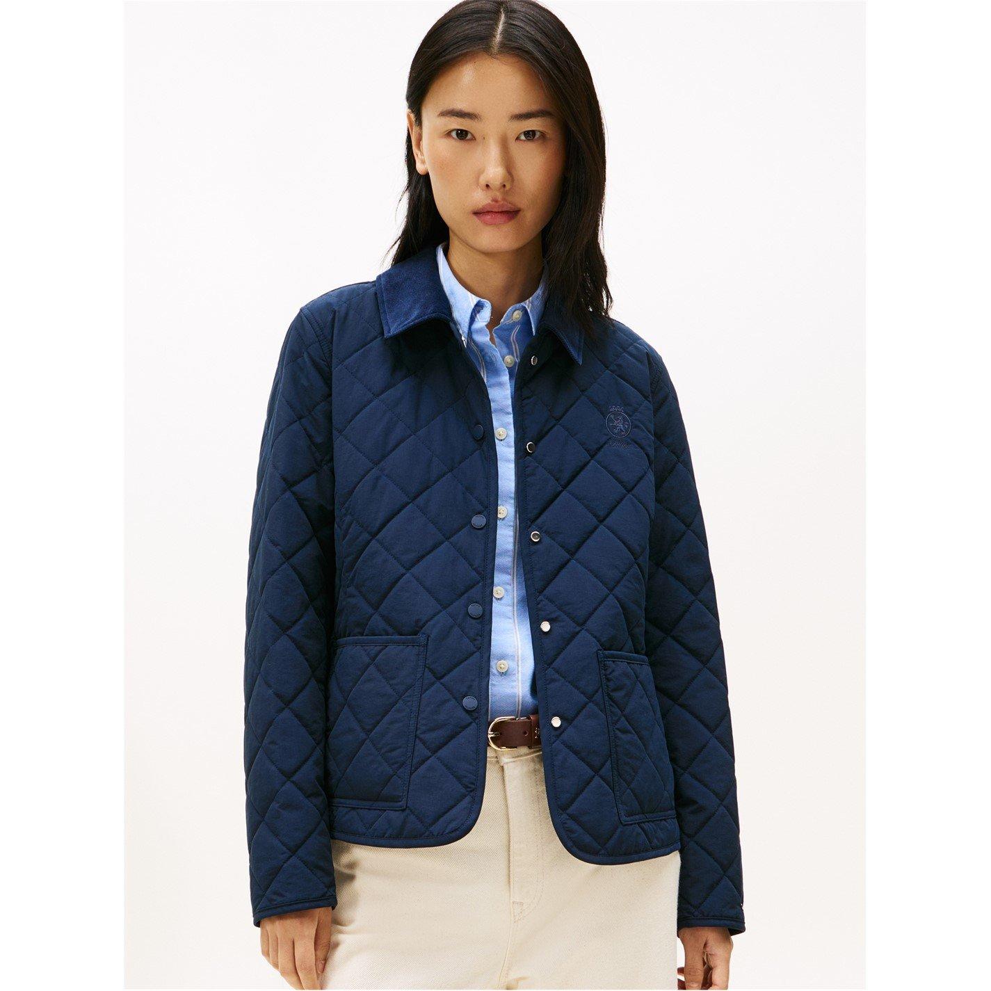 Dark Night Navy - Tommy Hilfiger - Women's Slim Quilted Jacket - 1