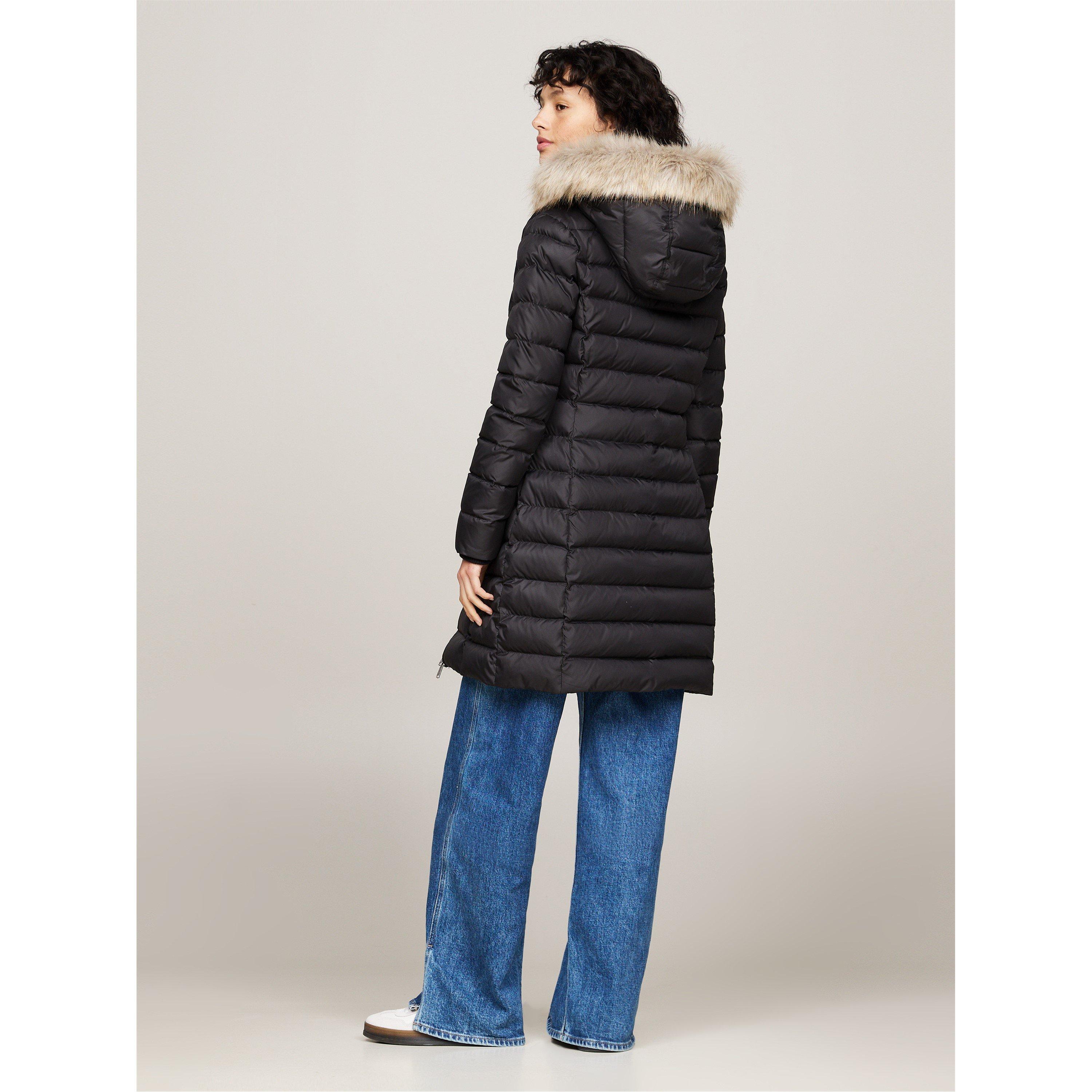 Black - Tommy Jeans - Women's  Long Puffer Jacket - 3