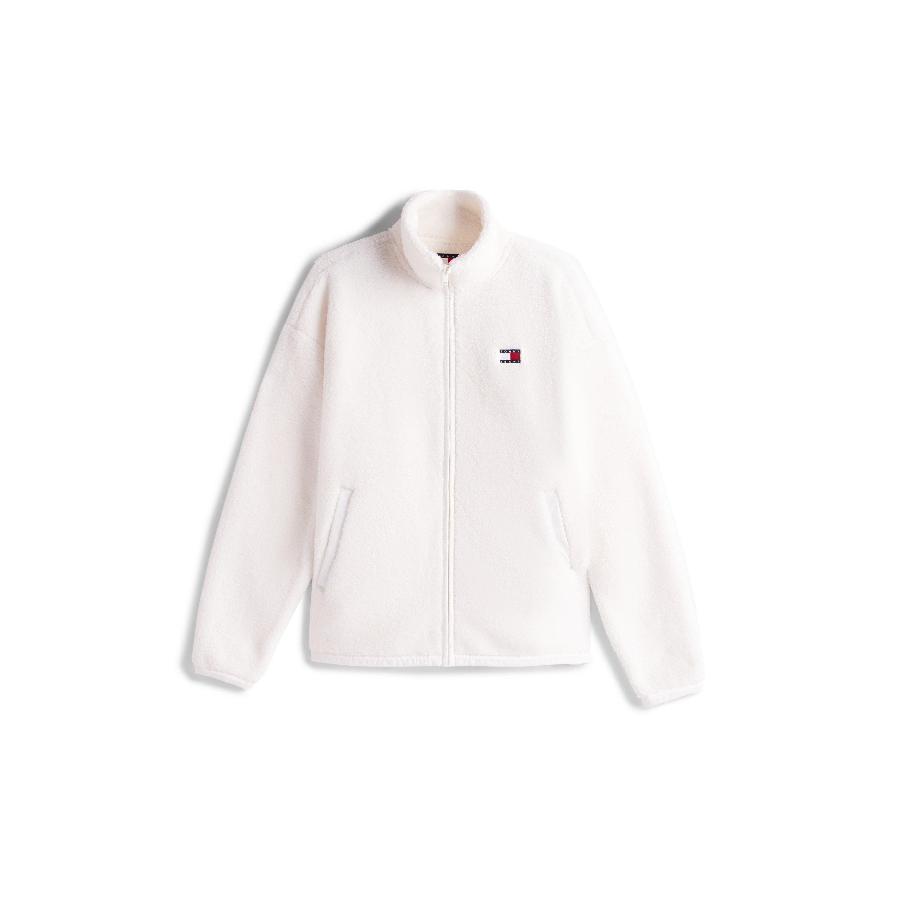 Branco Antigo - Tommy Jeans - Women's 1/4 Zip Teddy Fleece - 1