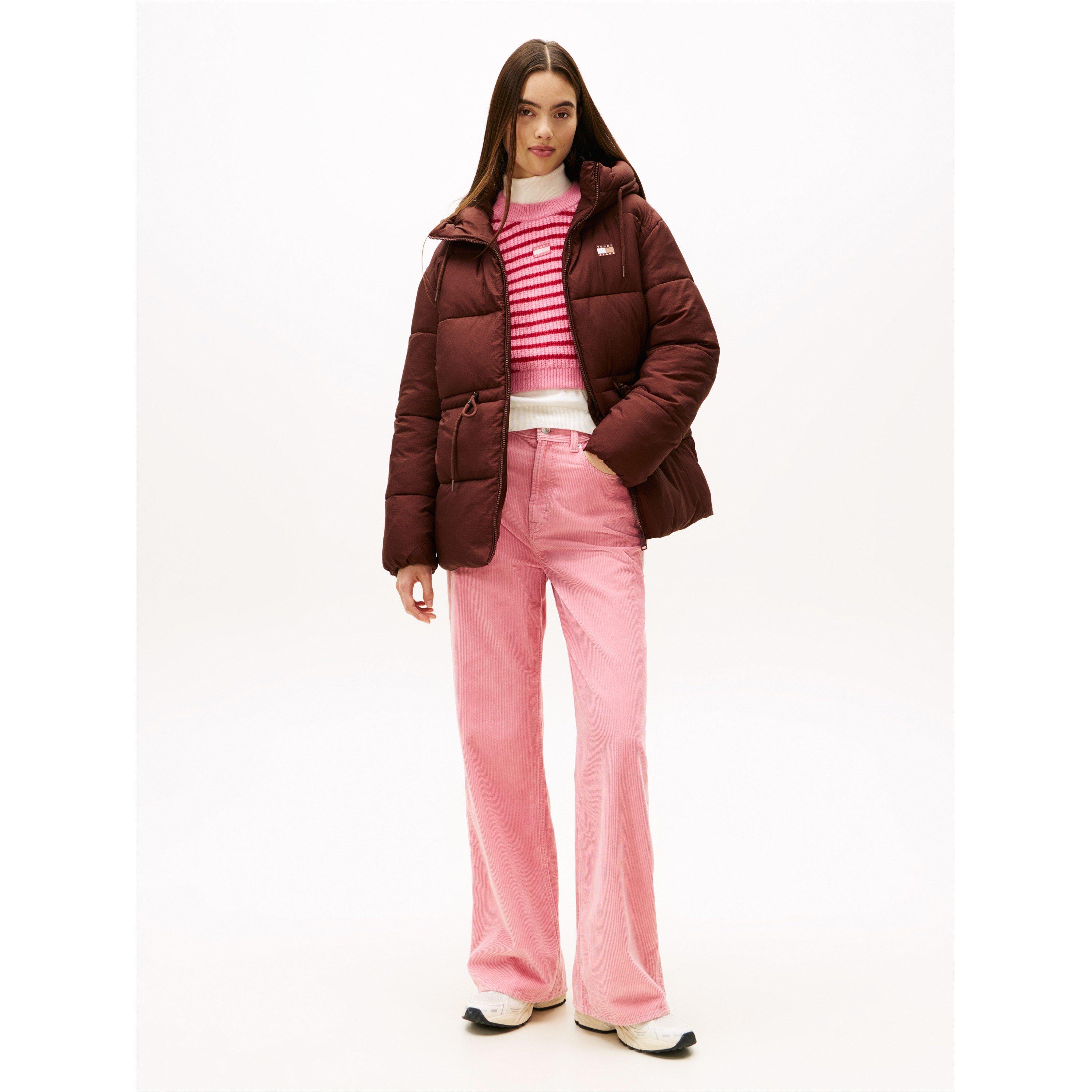 Rijke Bruin - Tommy Jeans - Women's  Short Padded Puffer Jacket - 3