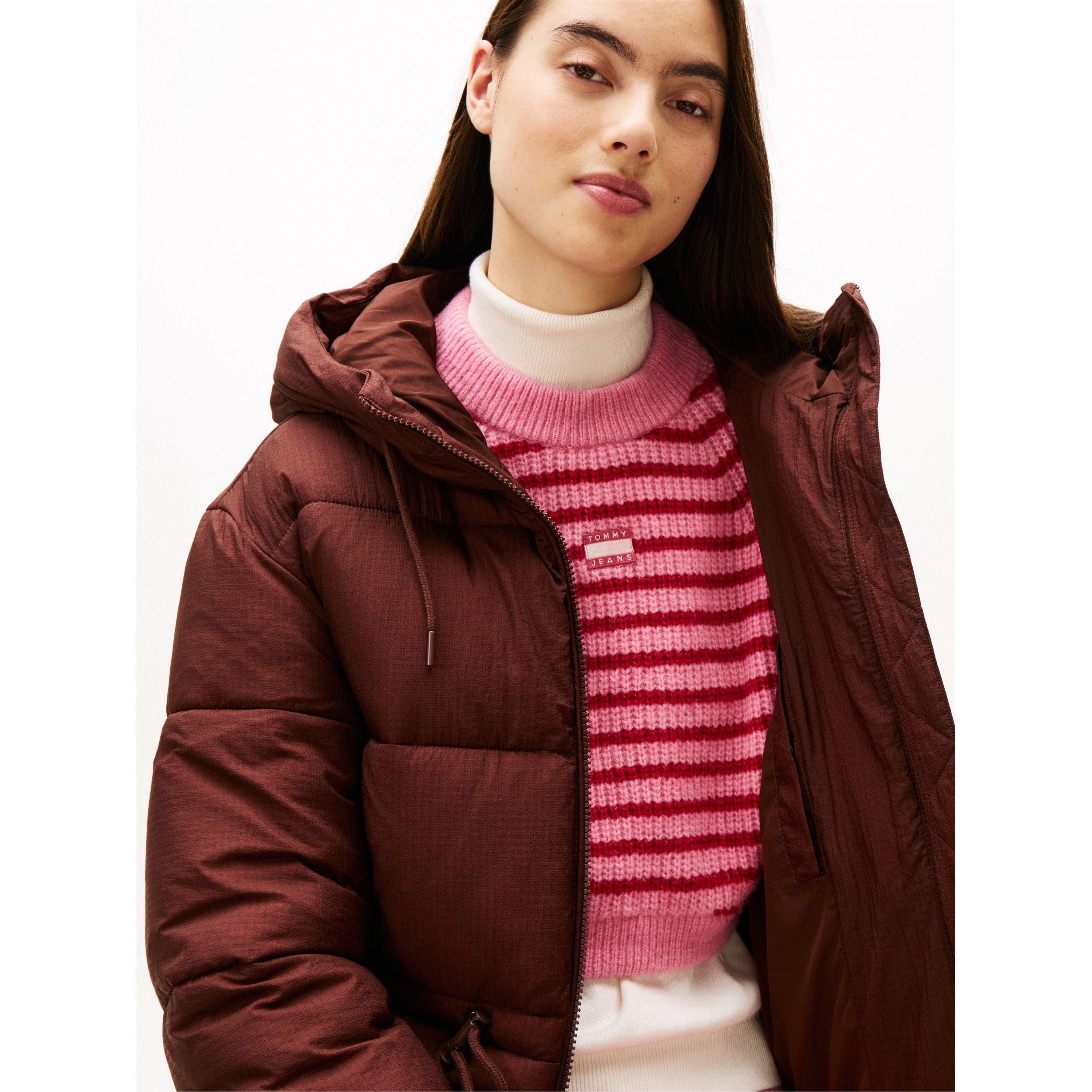 Rijke Bruin - Tommy Jeans - Women's  Short Padded Puffer Jacket - 5