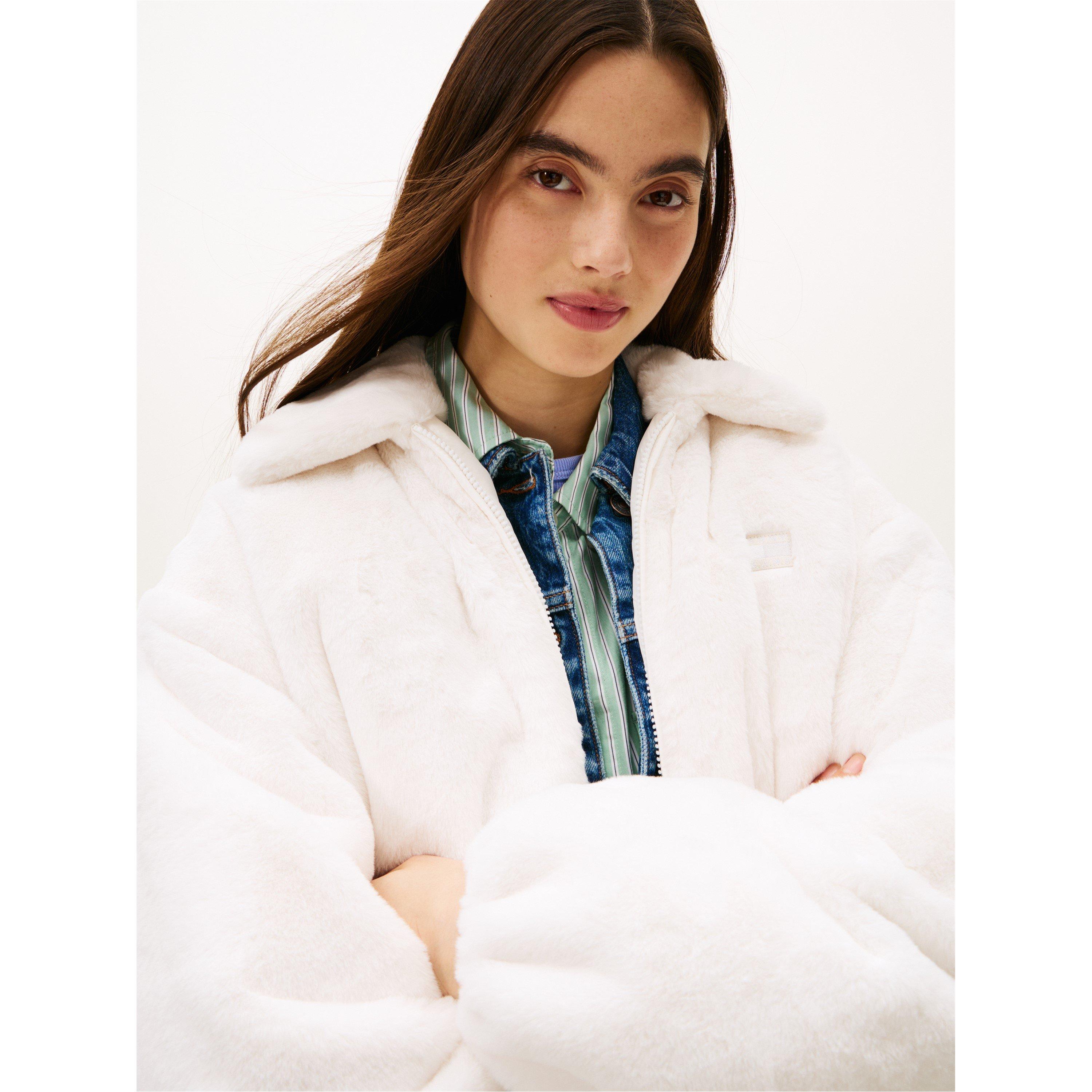 Ancient White - Tommy Jeans - TJ FauxFur Bomber Ld54 - 5