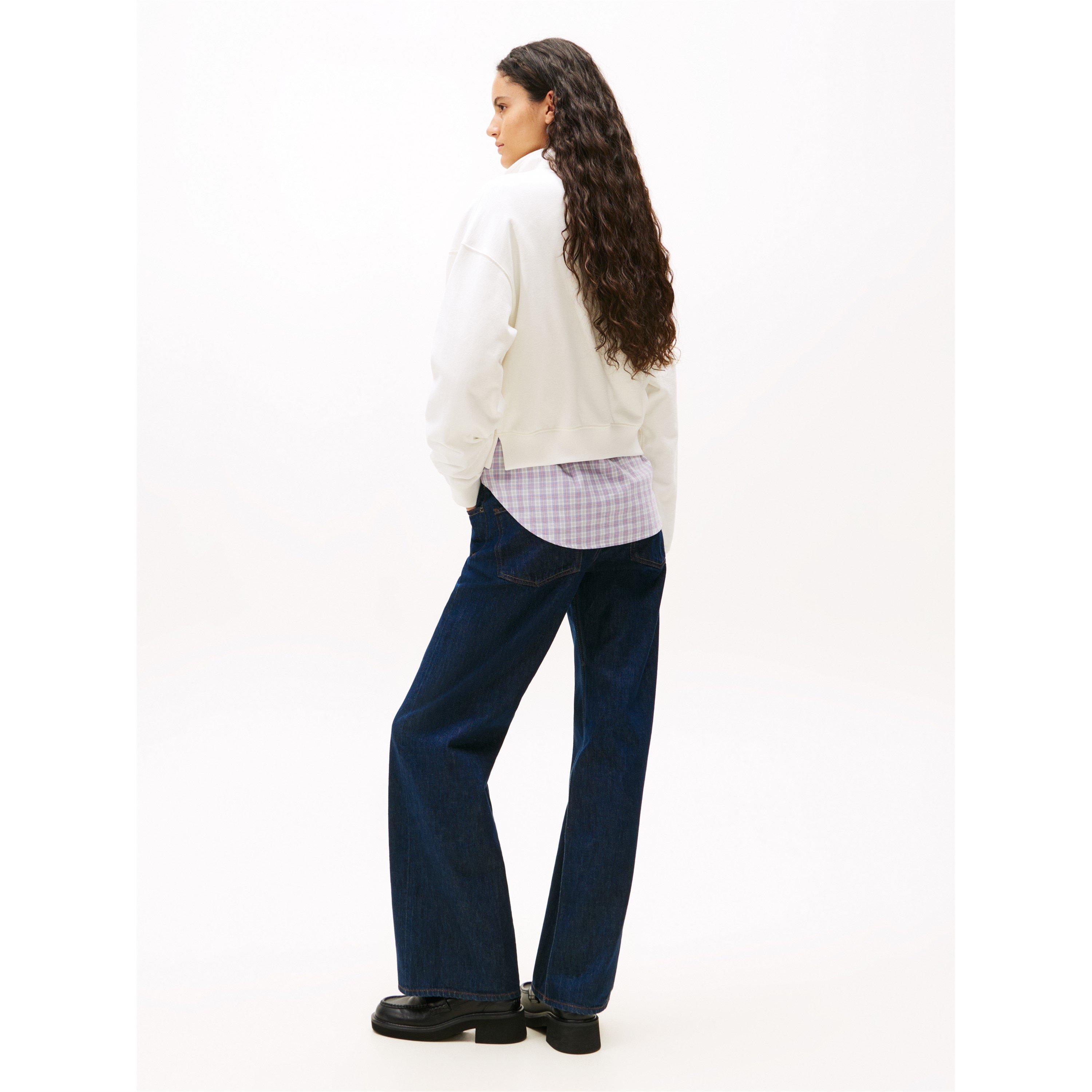 Crudo - Tommy Jeans - Women's TJ Flag Quarter-Zip Fleece - 2