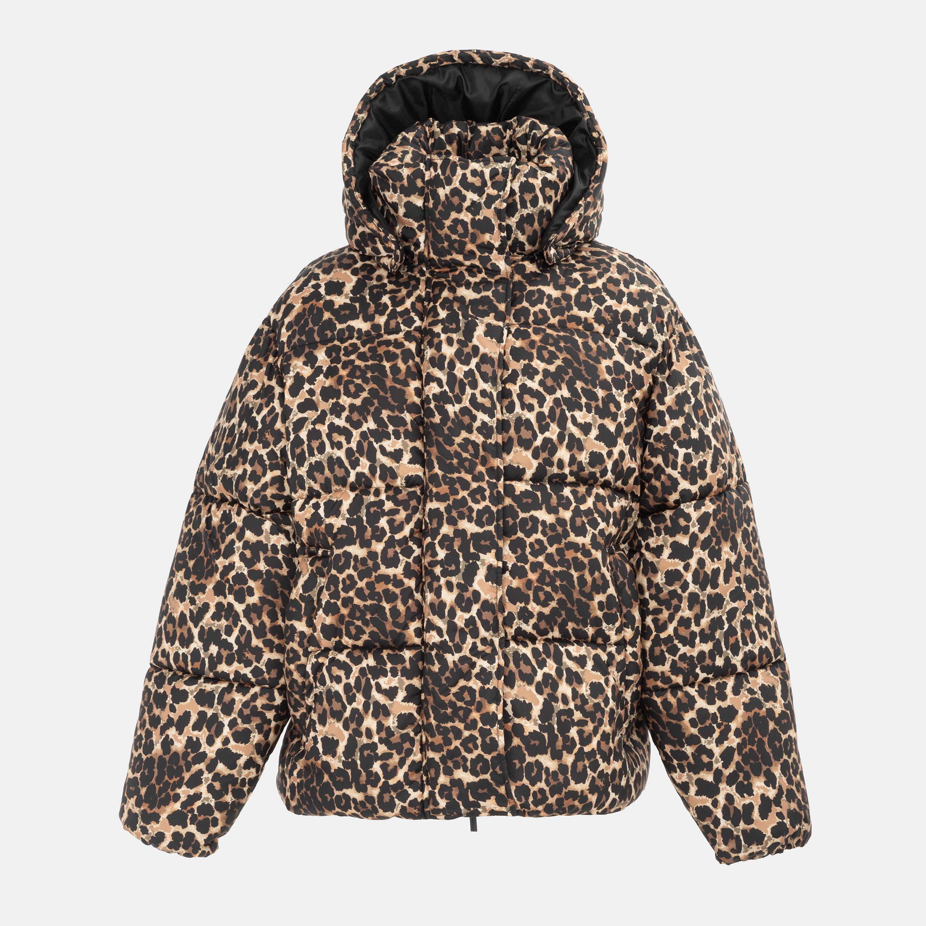 Firetrap Women's Quilted Detachable Hood Long Sleeve Oversized Fit