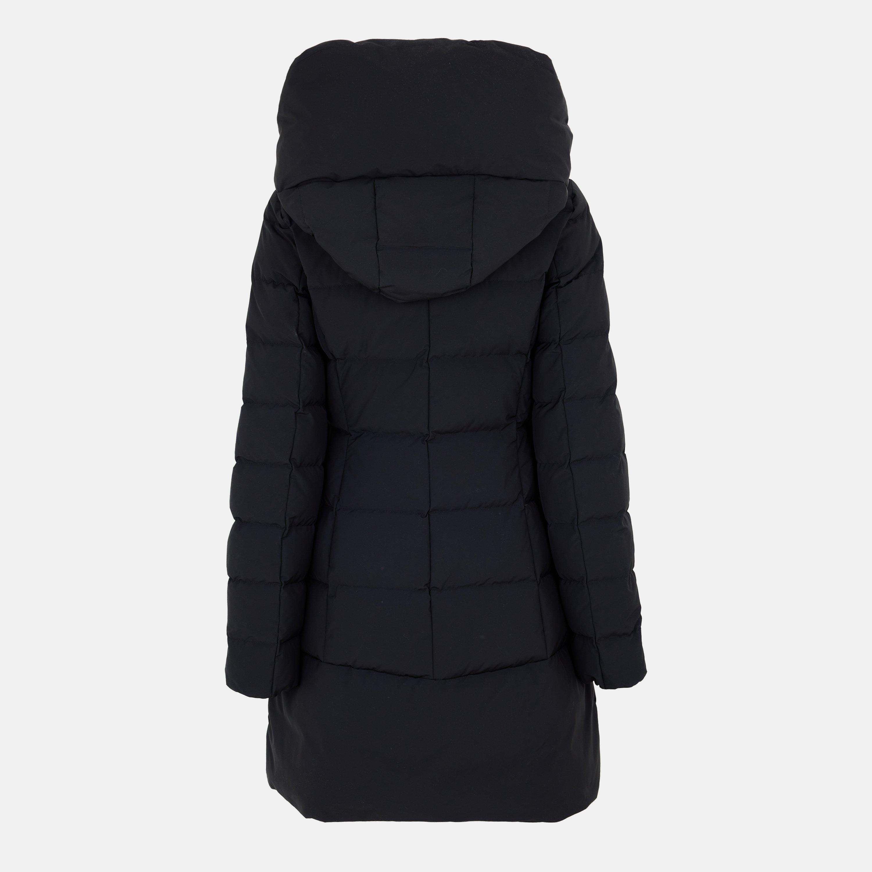 Black - Woolrich - Women's  Hooded Parka - 2