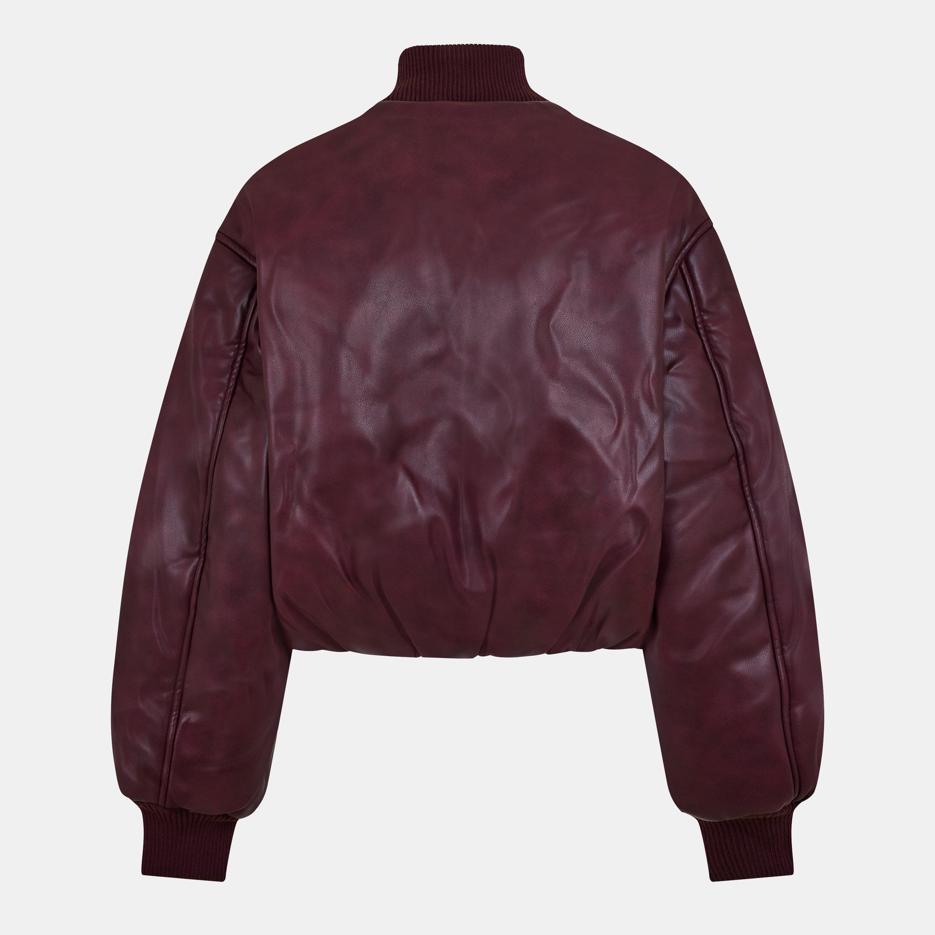 Burgundy - WRSTBHVR - Women's Worst B Hega Bomber Jacket - 2
