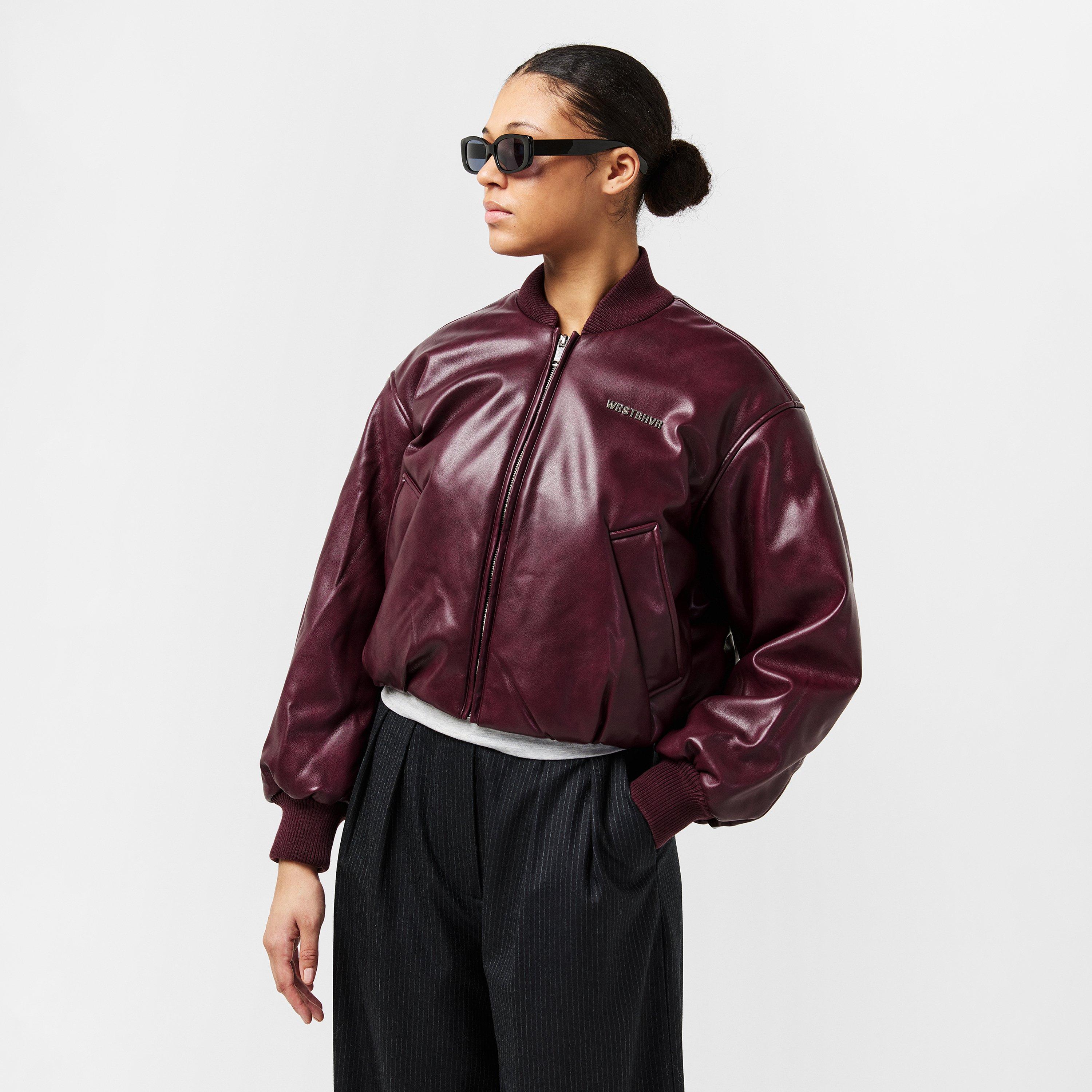 Burgundy - WRSTBHVR - Women's Worst B Hega Bomber Jacket - 3