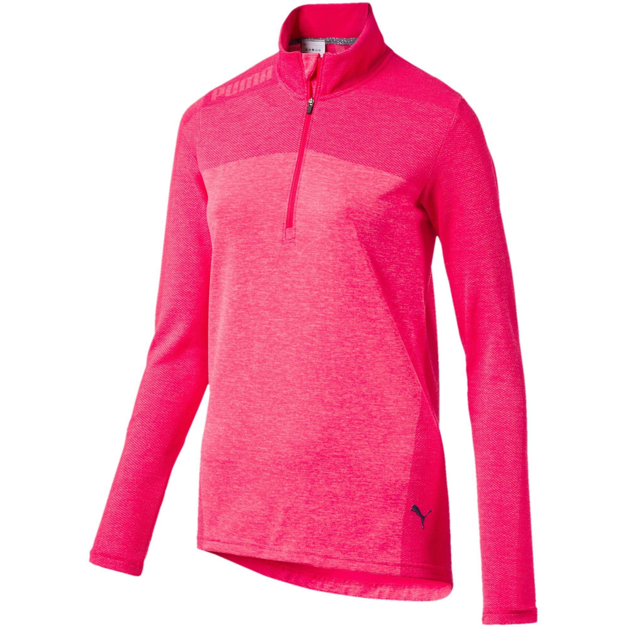 Rose - Puma - (13) Evoknit Golf Seamless 1/4 Zip Womens