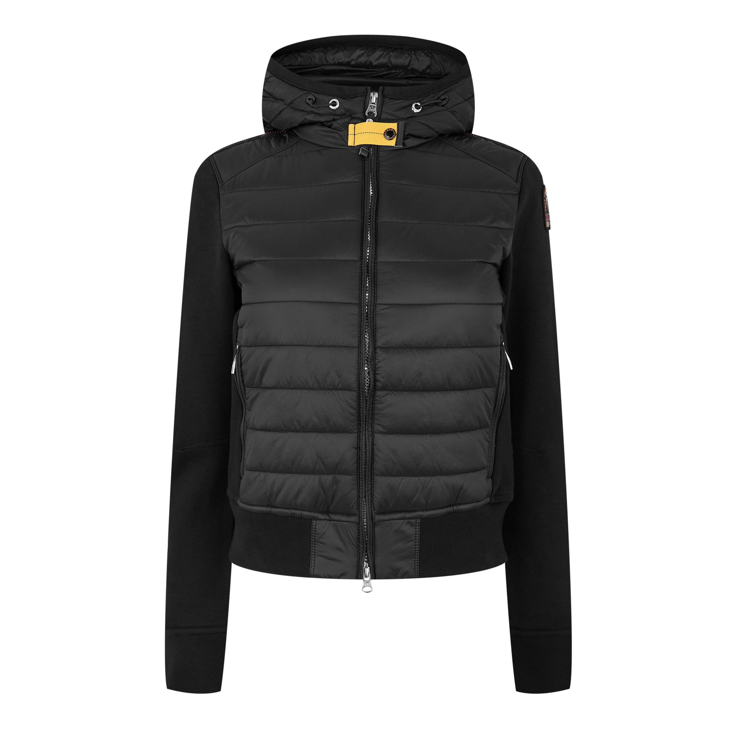 Black 541 - Parajumpers - Women's Caelie Fleece Hooded Long Sleeve Hybrid Jacket - 1