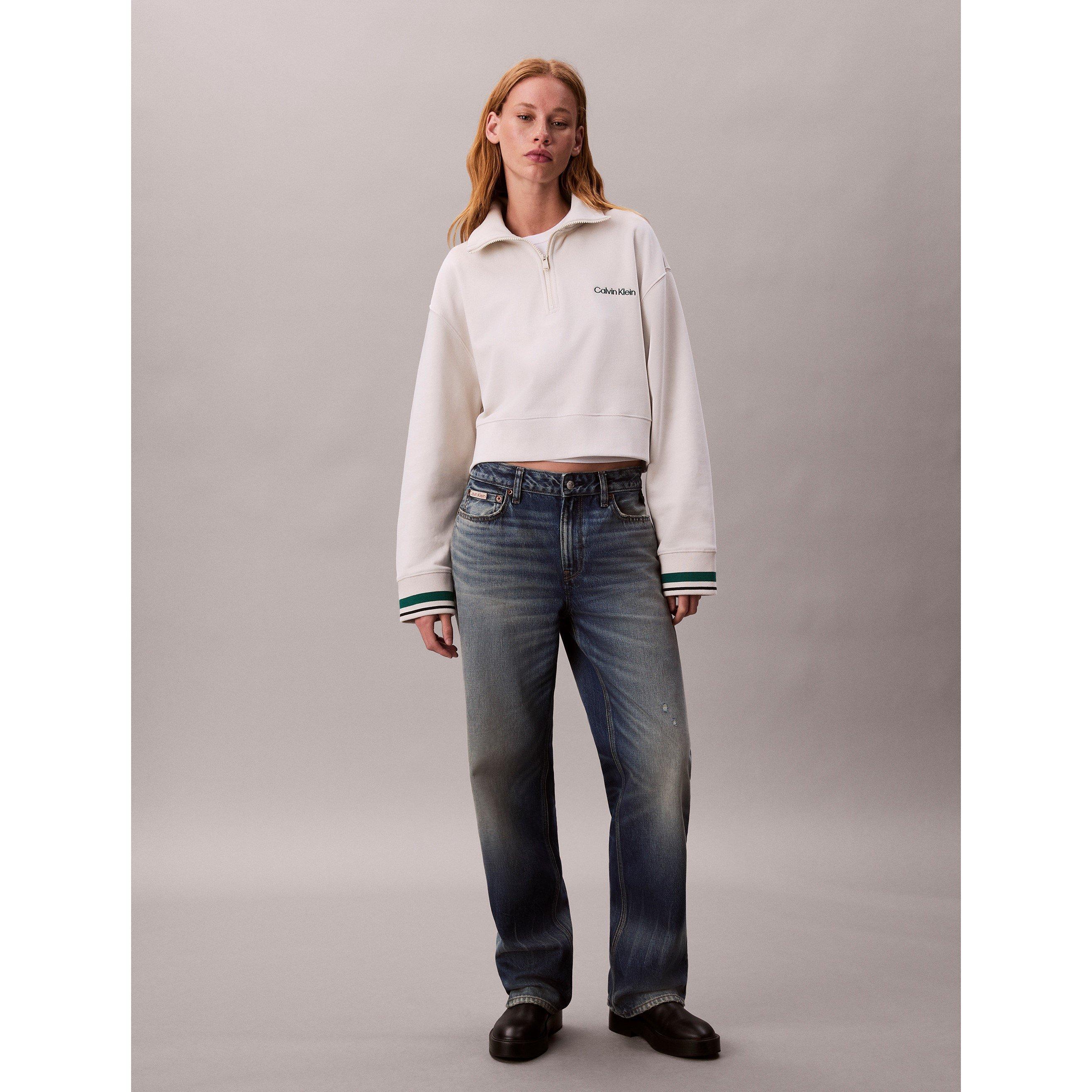 Chalk - Calvin Klein - Calvin Flc quarter Zip Ld54 - 2