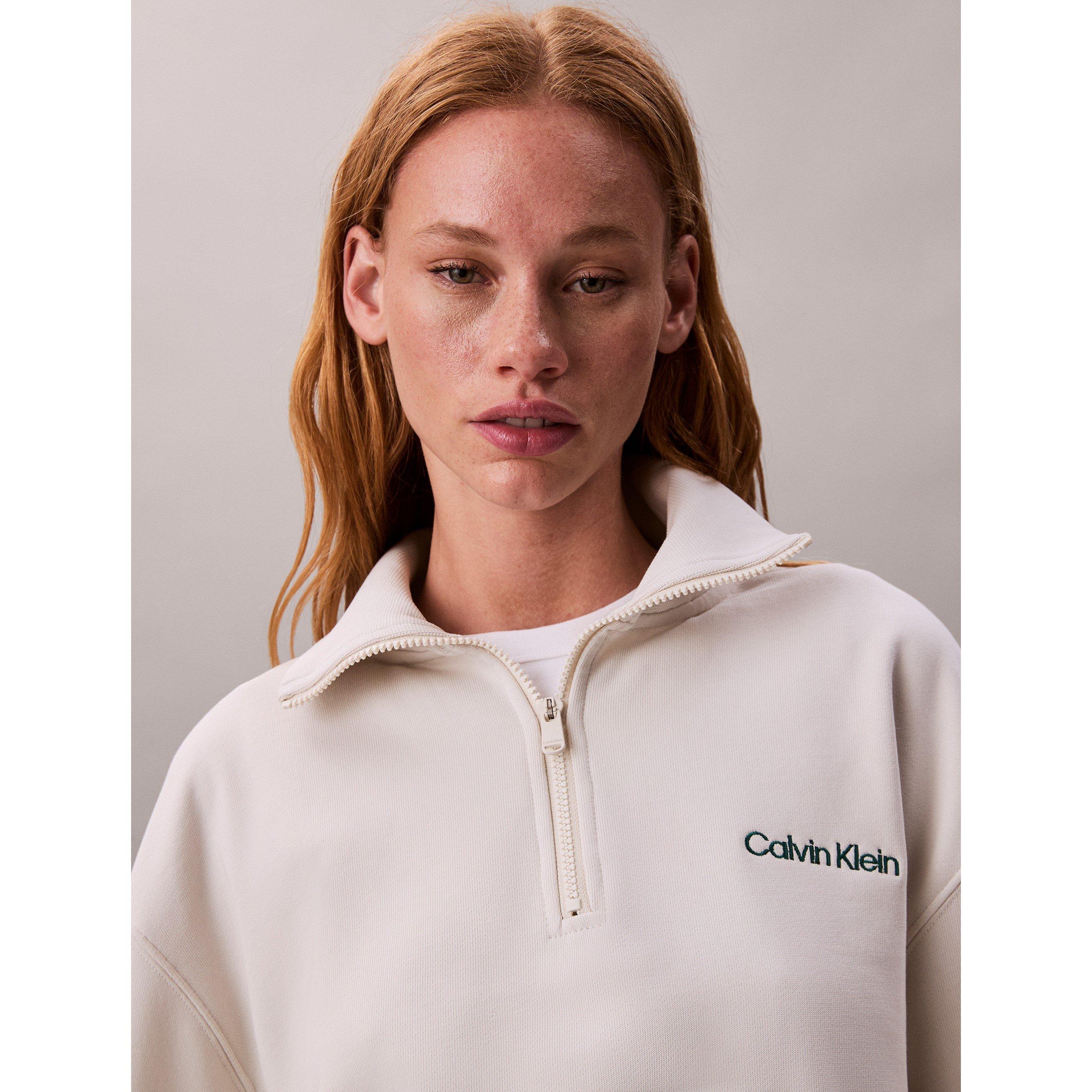 Chalk - Calvin Klein - Calvin Flc quarter Zip Ld54 - 4