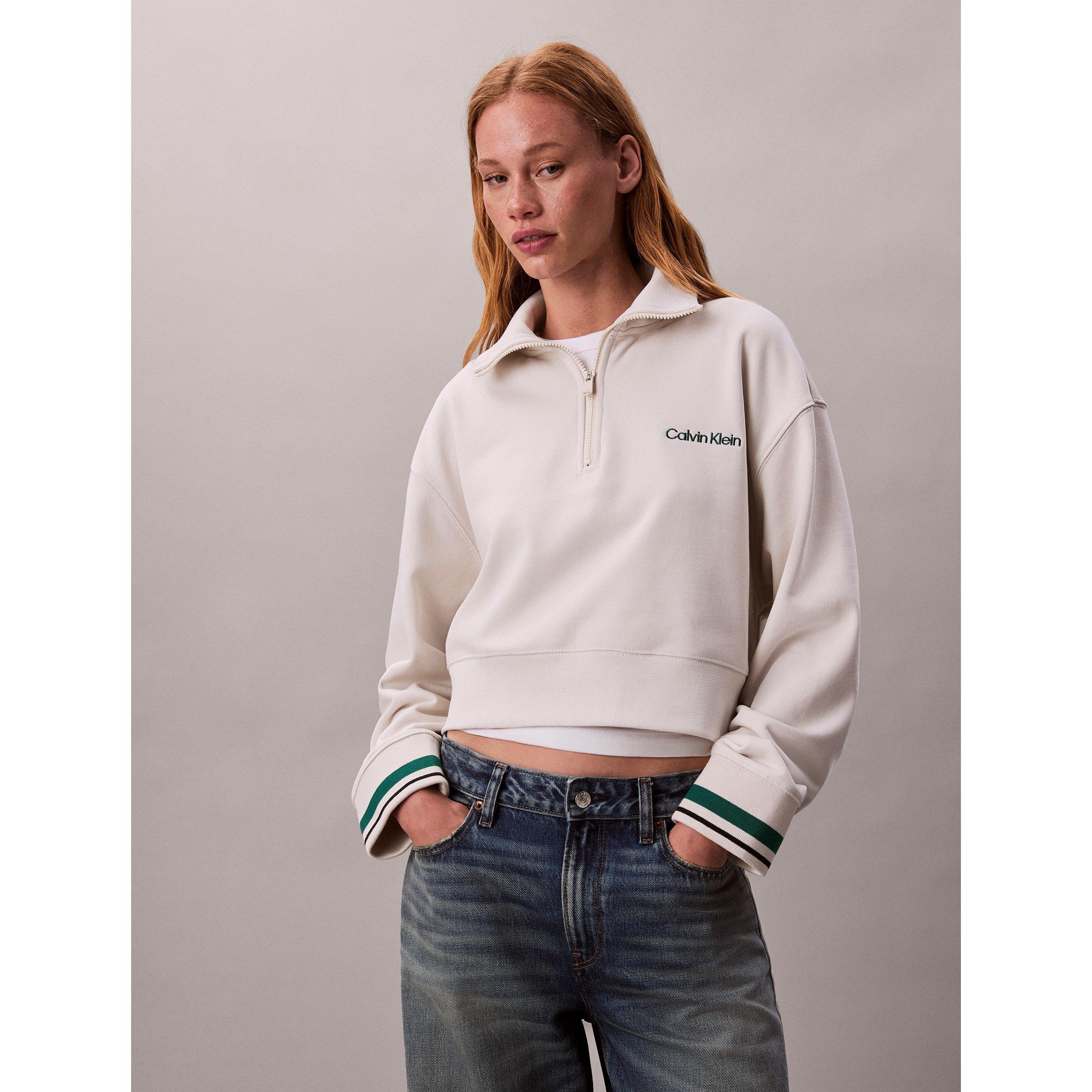 Chalk - Calvin Klein - Calvin Flc quarter Zip Ld54 - 5