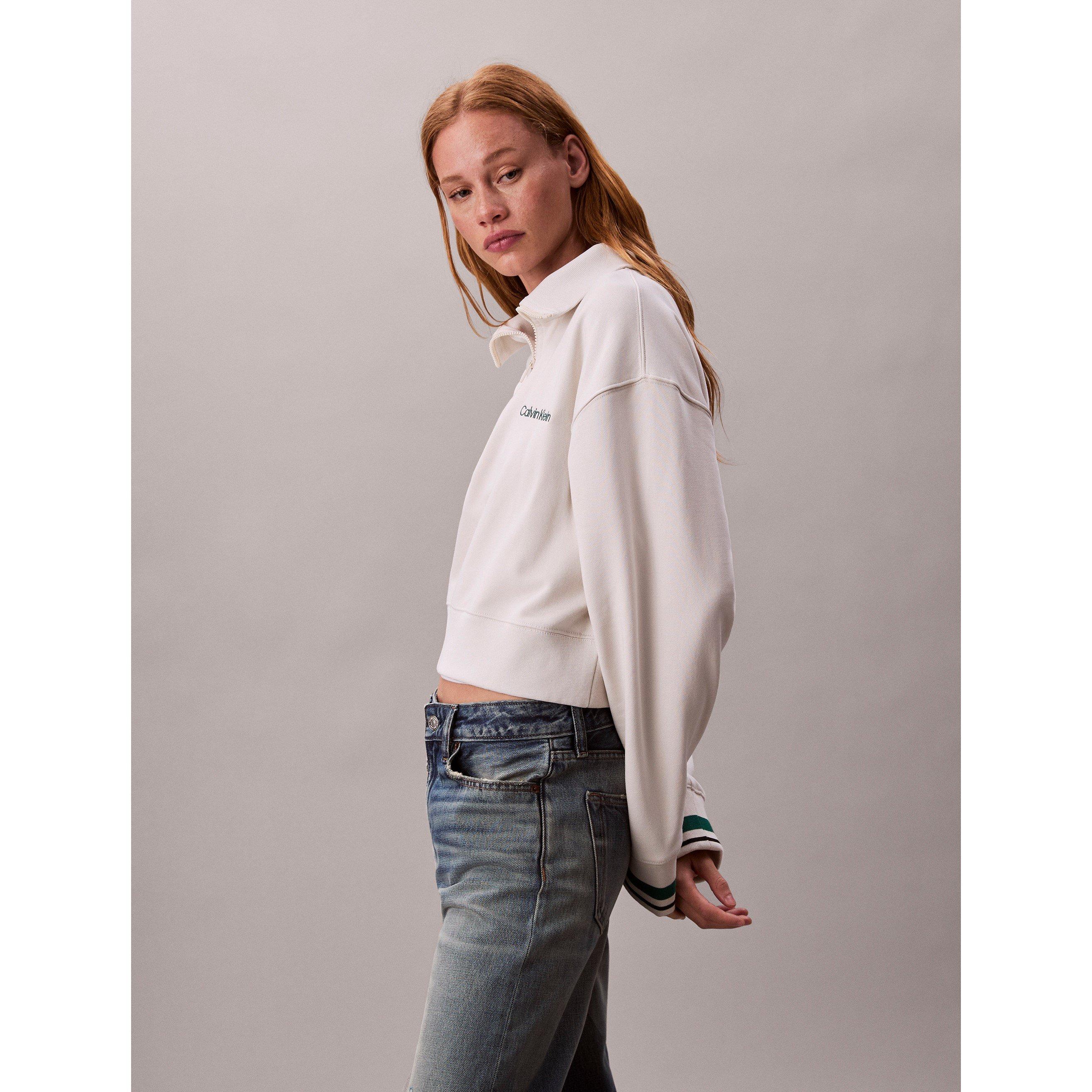 Chalk - Calvin Klein - Calvin Flc quarter Zip Ld54 - 7