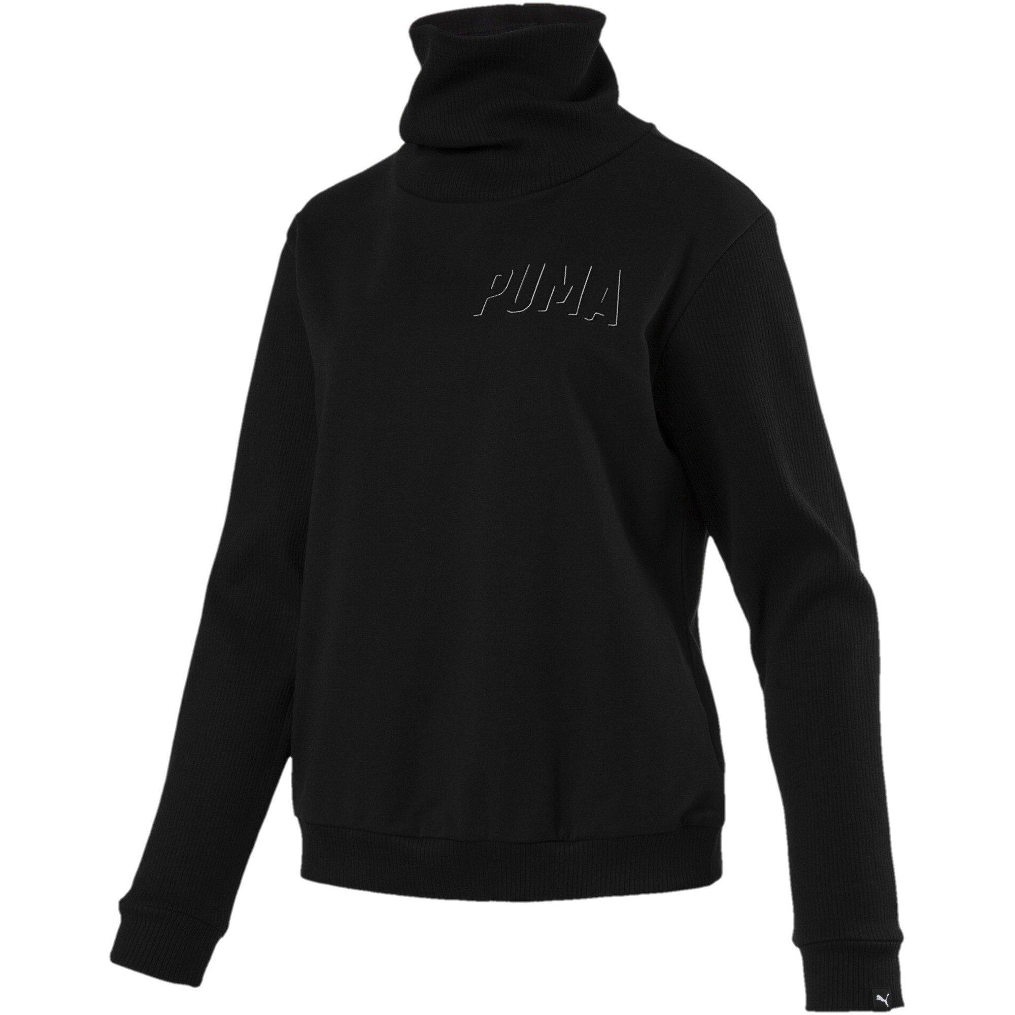 Black - Puma - (8) Fusion Turtleneck Sweat Womens - 1