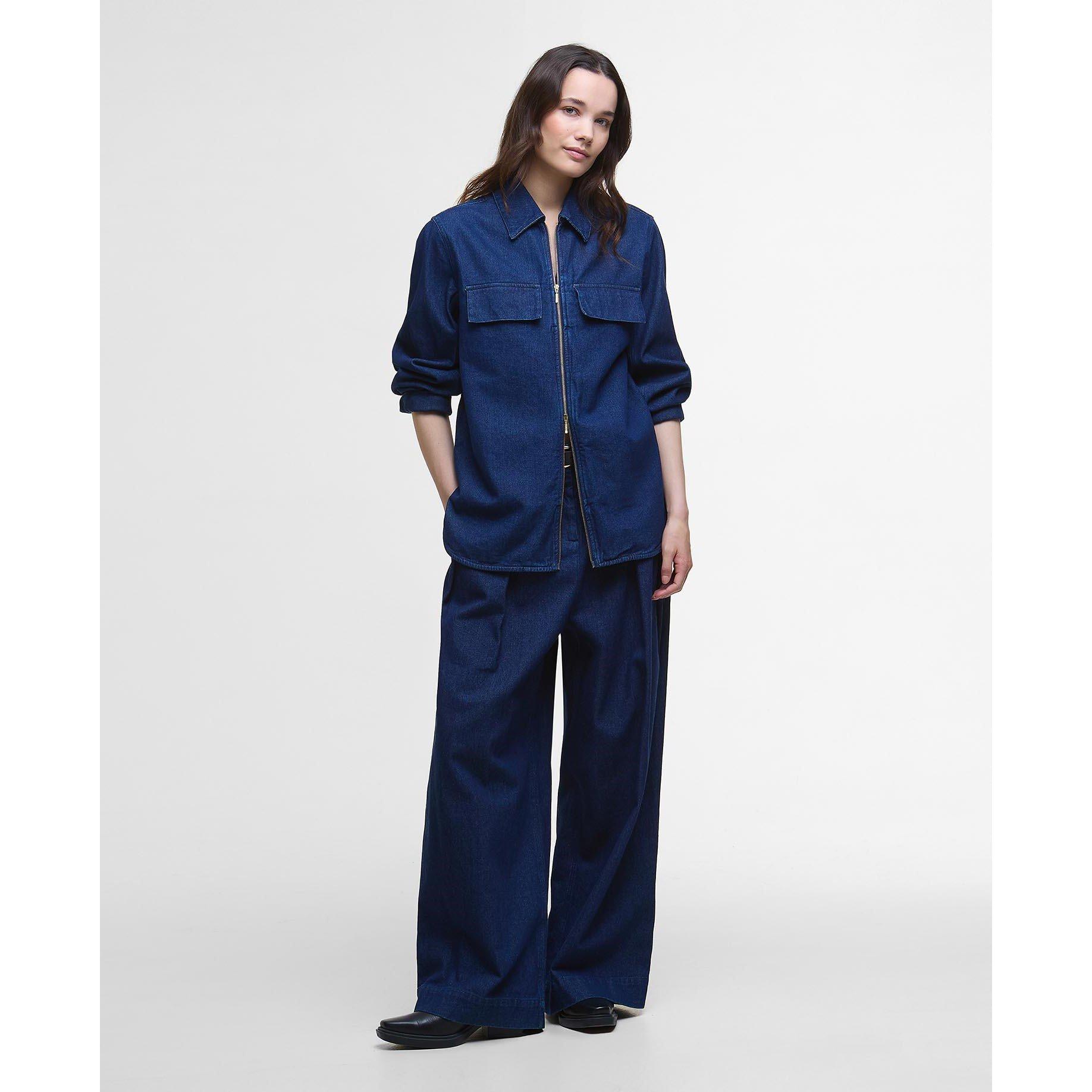 Rinse Wash - Barbour - Women's Arla Cotton Long Sleeve Full Zip Overshirt - 7