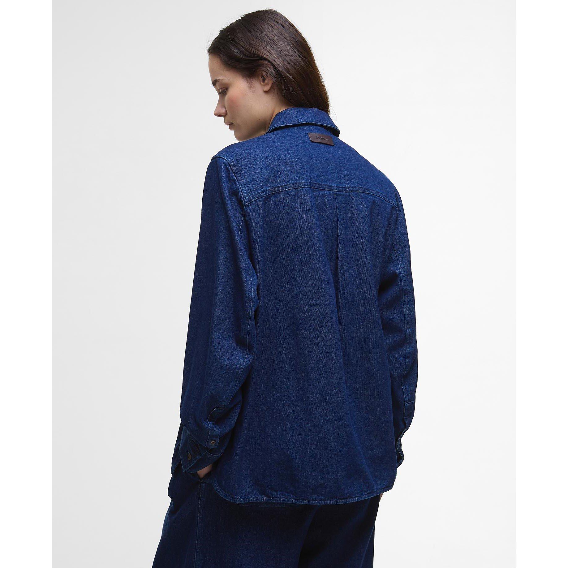 Rinse Wash - Barbour - Women's Arla Cotton Long Sleeve Full Zip Overshirt - 3