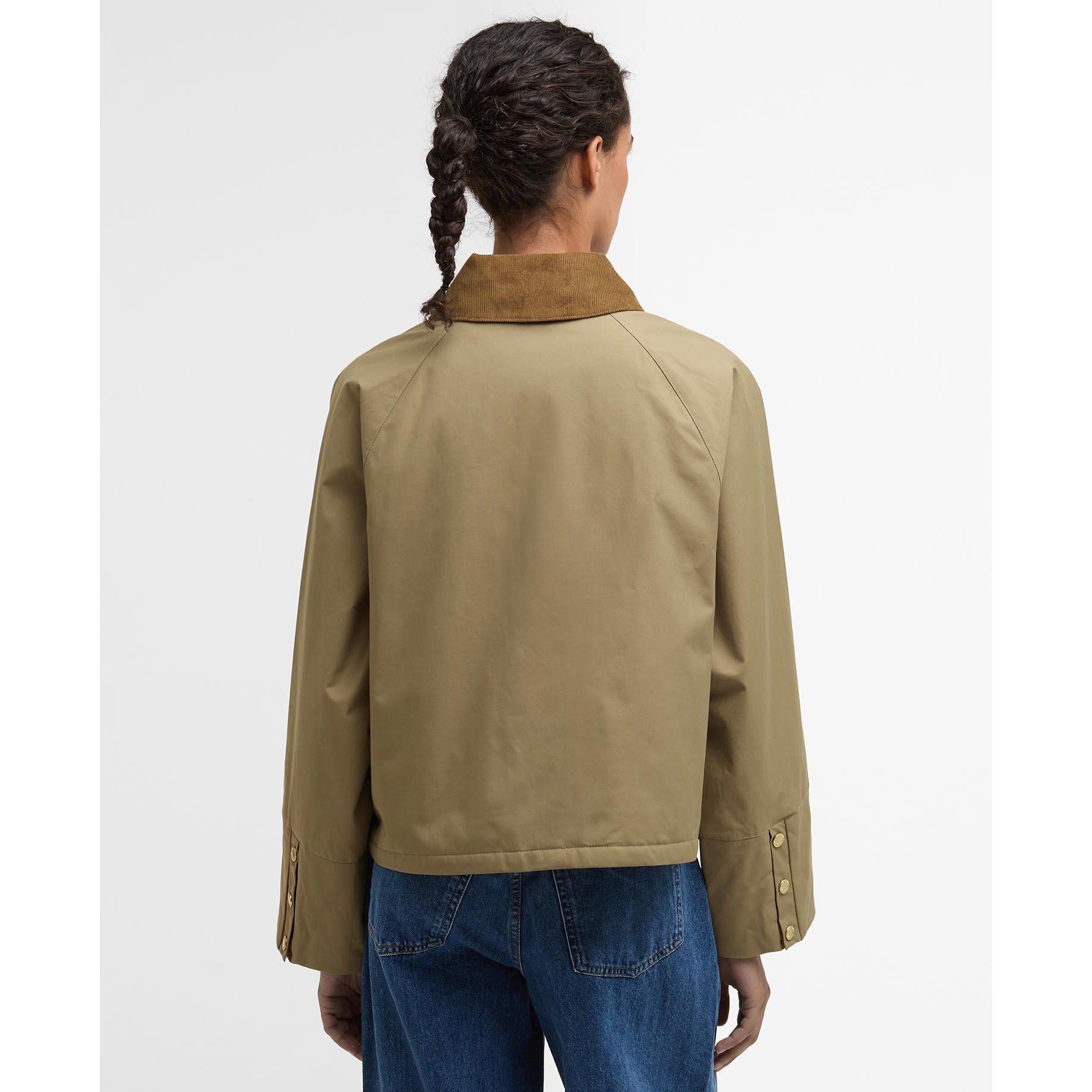 Military Brown - Barbour - Women's Phoebe Long Sleeve Full Zip Barn Jacket - 4