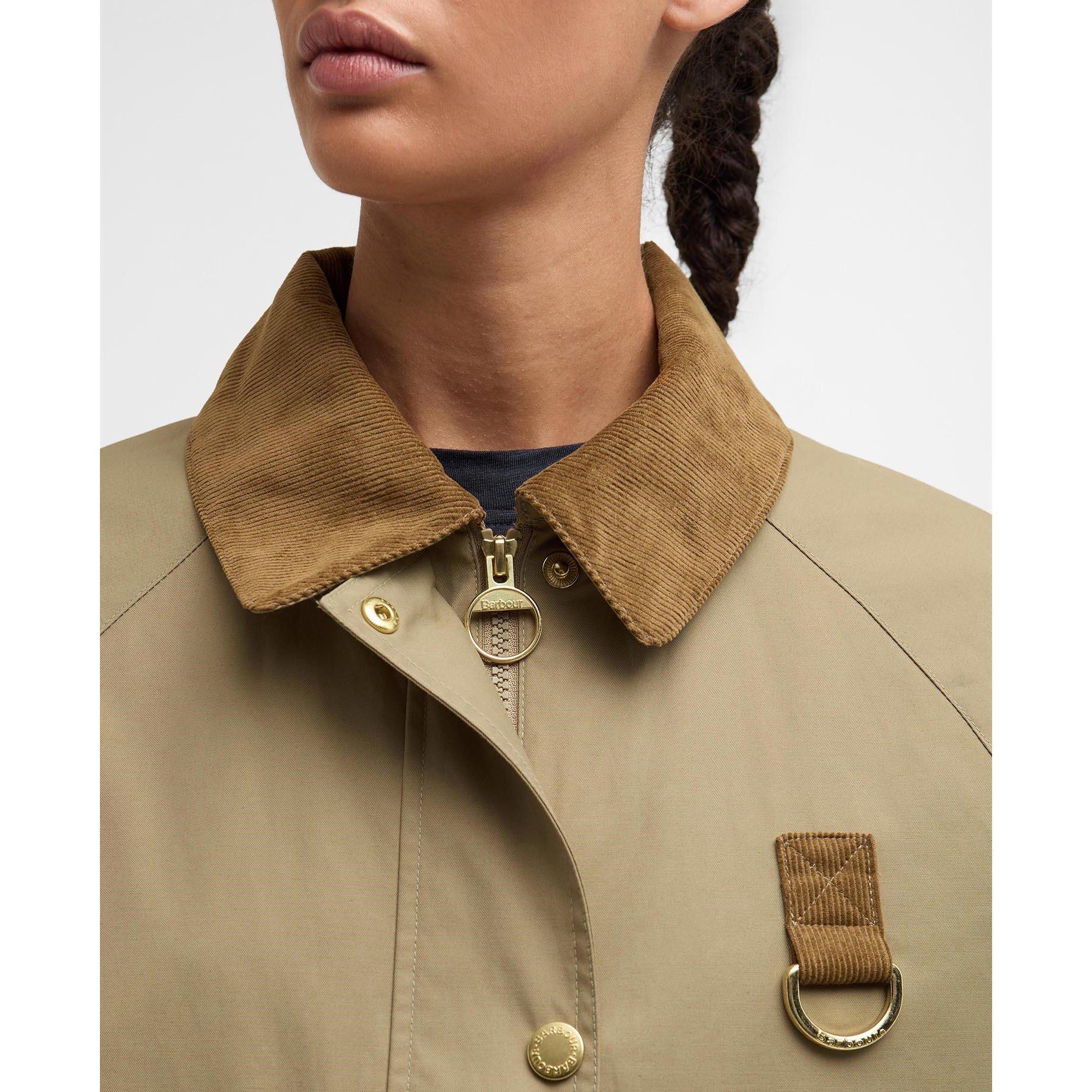 Military Brown - Barbour - Women's Phoebe Long Sleeve Full Zip Barn Jacket - 6