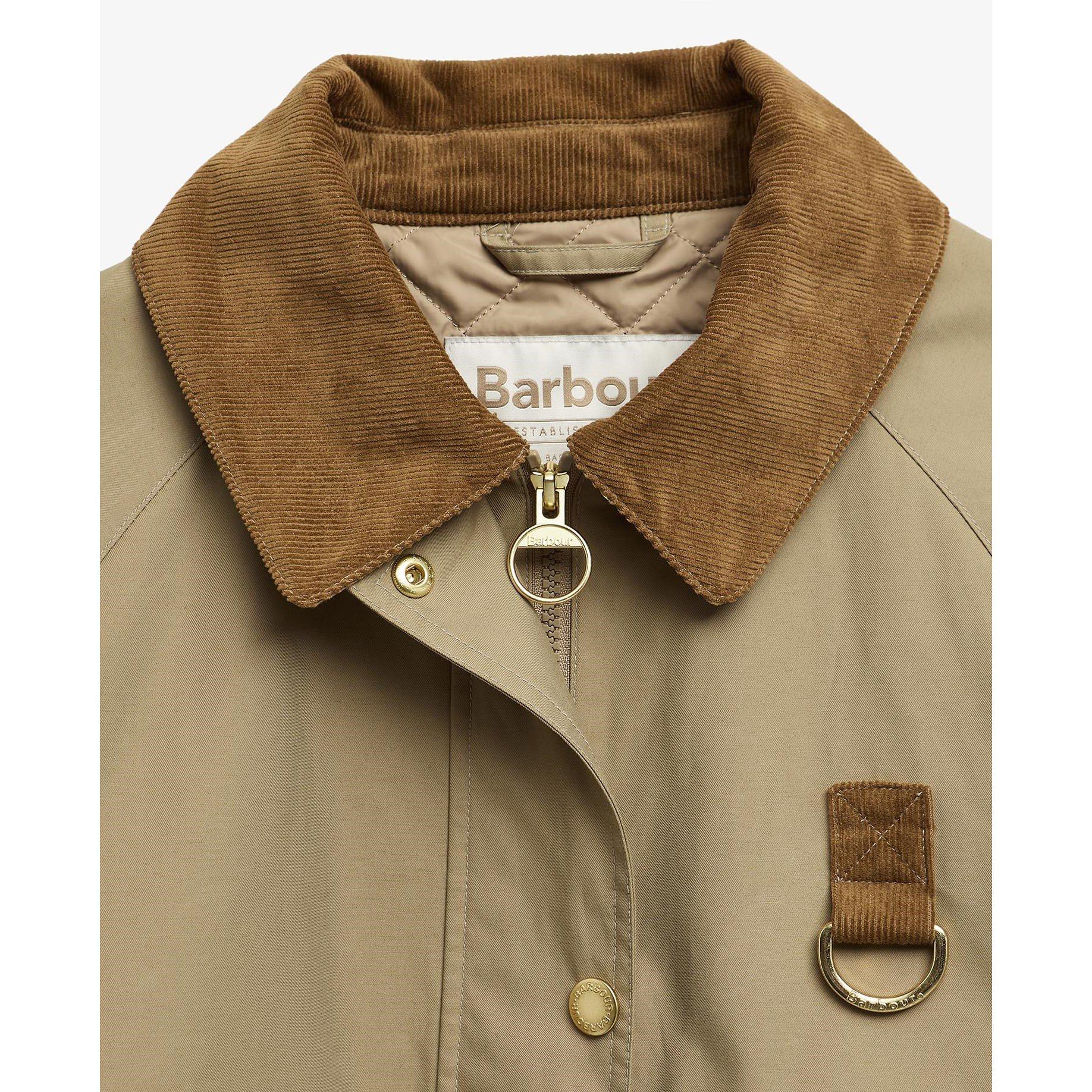 Military Brown - Barbour - Women's Phoebe Long Sleeve Full Zip Barn Jacket - 10