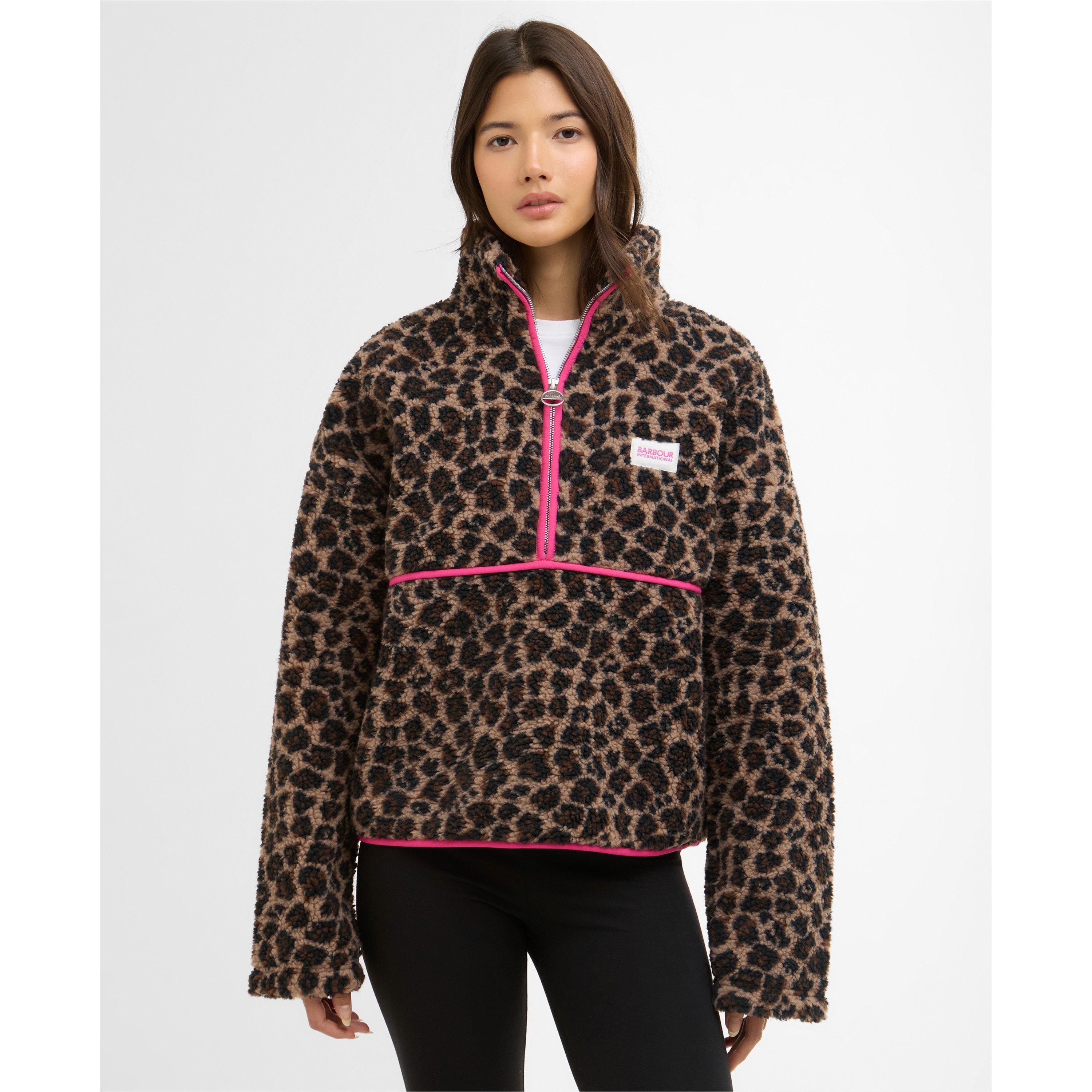 Leopard Pink - Barbour International - B.Int Calista quarter ZP Ld61 - 2