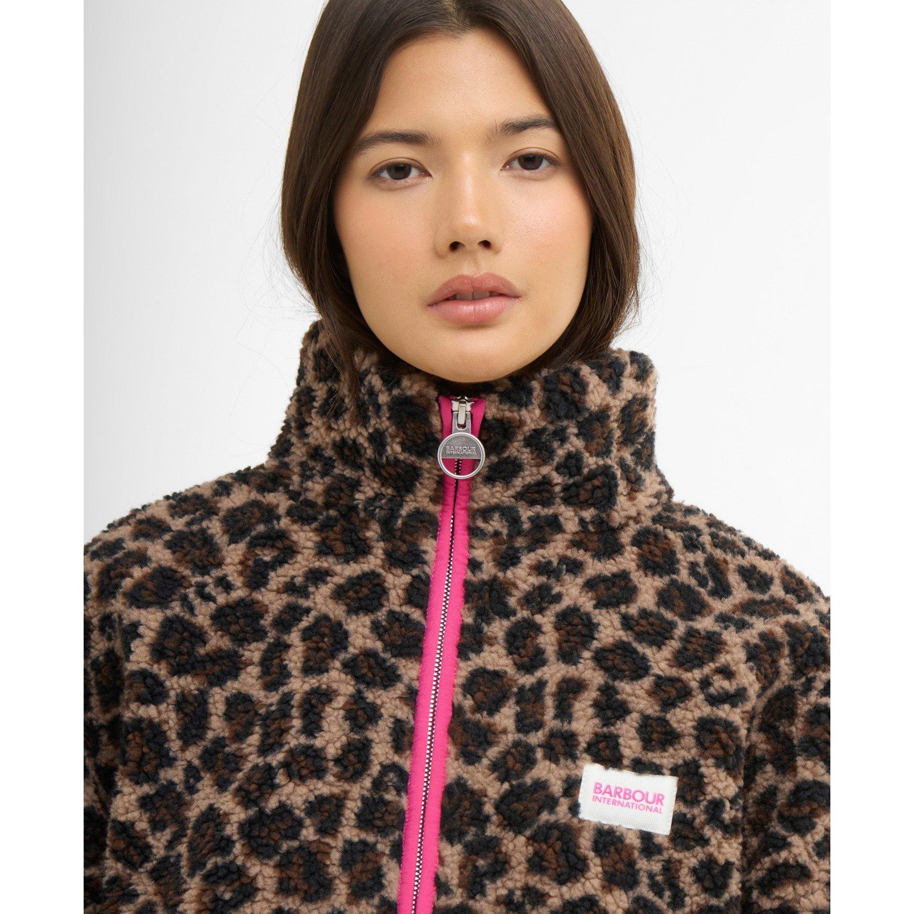 Leopard Pink - Barbour International - B.Int Calista quarter ZP Ld61 - 4
