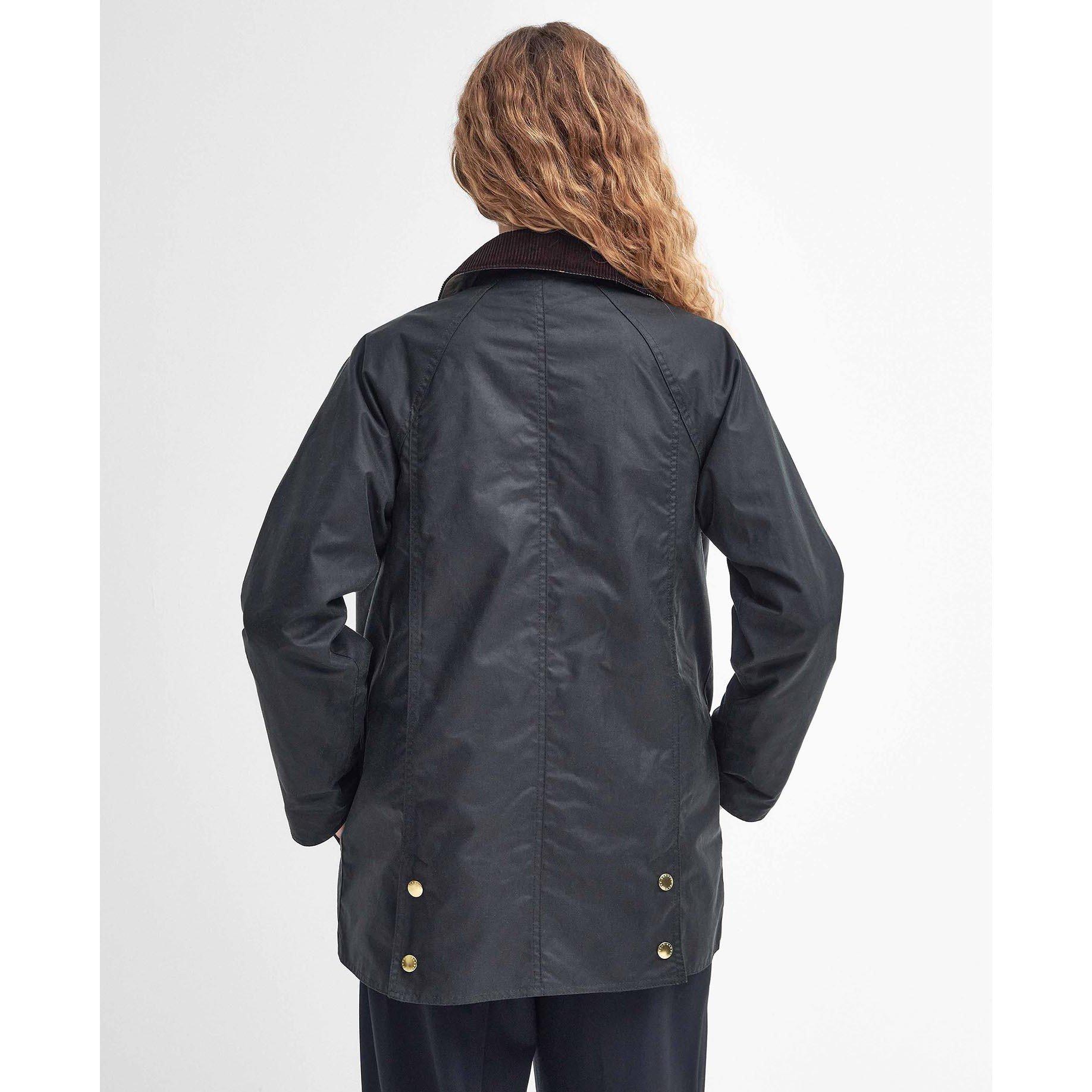 Sage/Ancient - Barbour - Women's Modern Beadnell Long Sleeve Waxed Jacket - 3