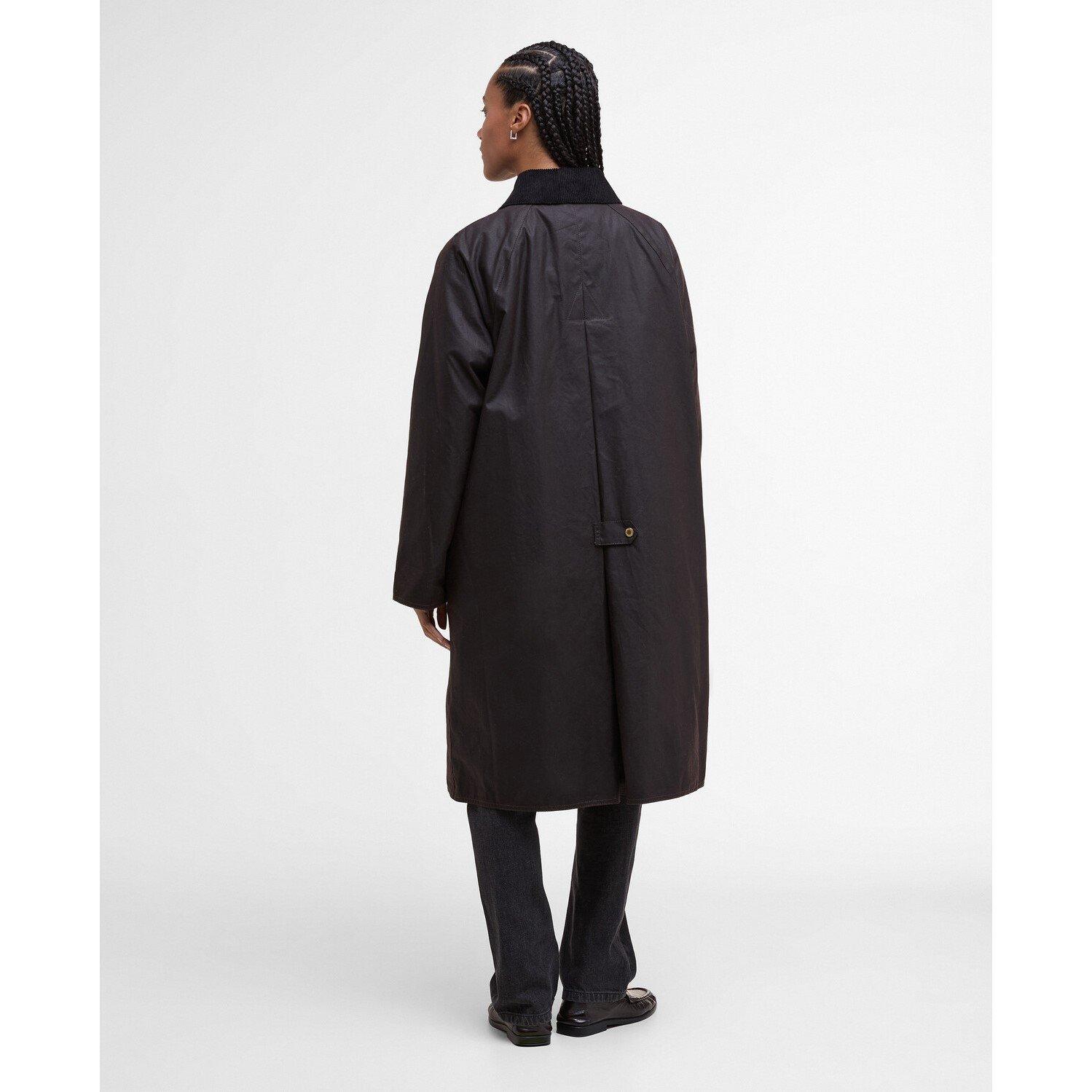 Rustic/Tartan - Barbour - Women's Evette Waxed Long Sleeve Wax Jacket - 3