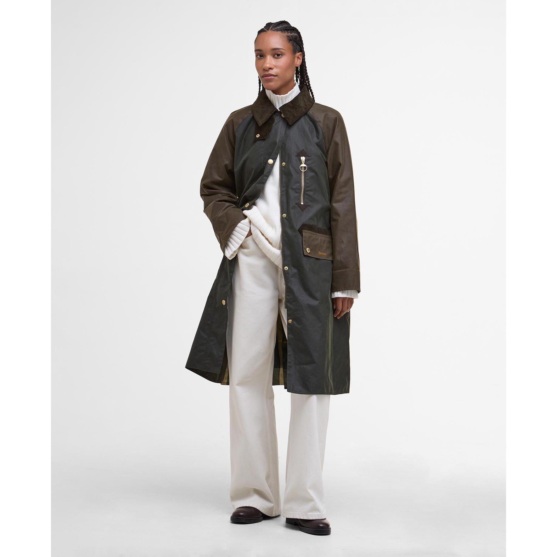 Fern/Beech/Anc - Barbour - Women's Evette Waxed Long Sleeve Wax Jacket - 2