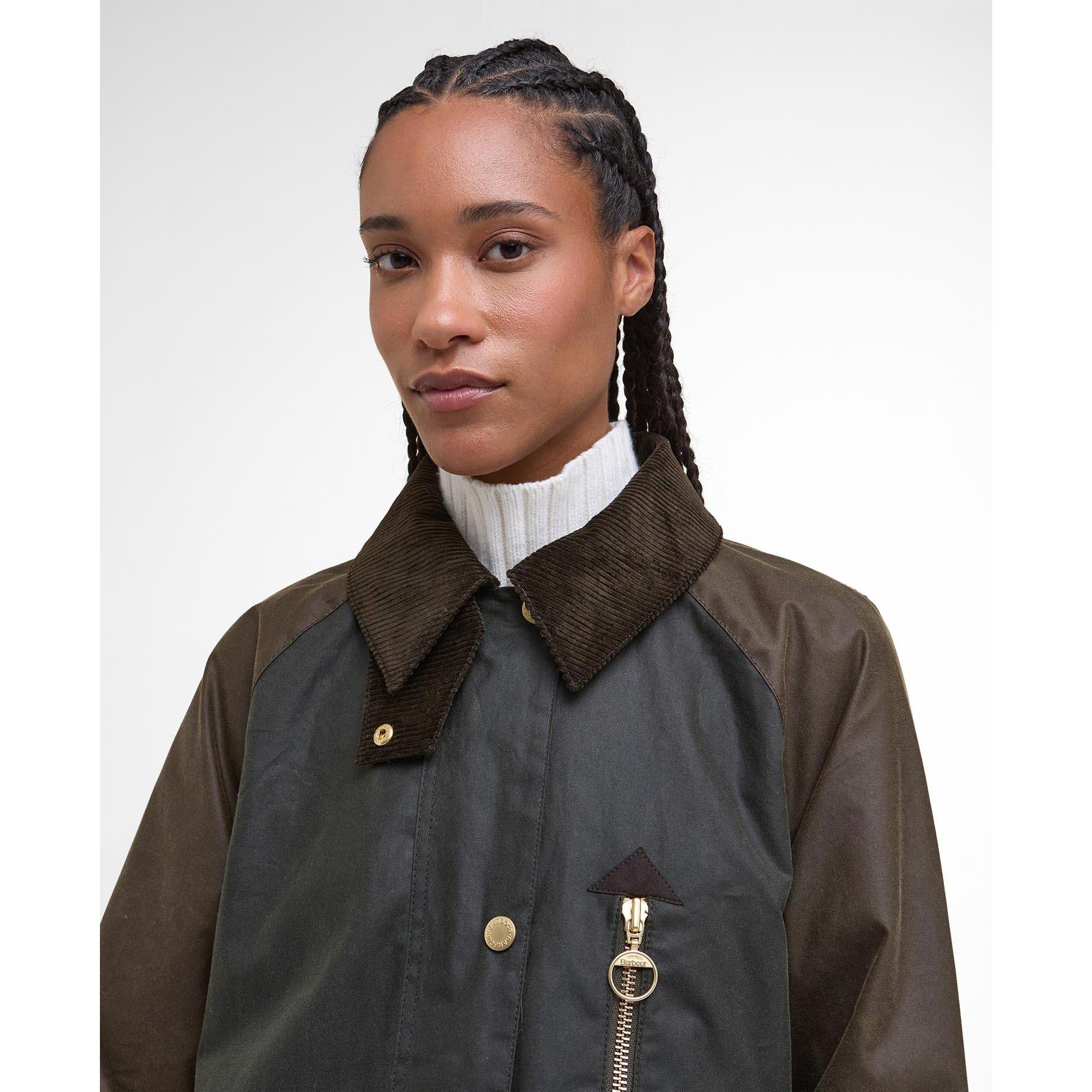 Fern/Beech/Anc - Barbour - Women's Evette Waxed Long Sleeve Wax Jacket - 4