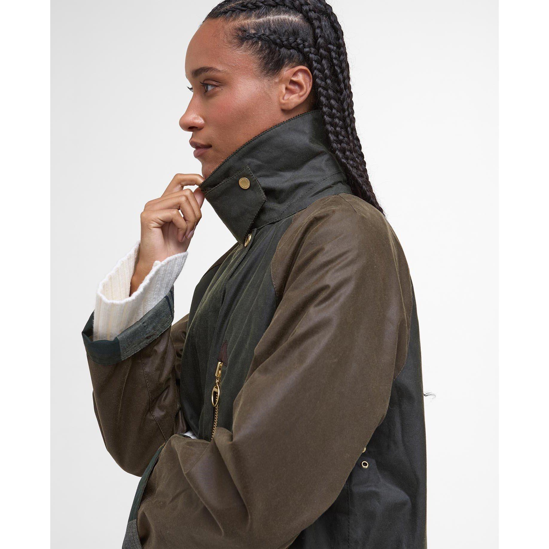 Fern/Beech/Anc - Barbour - Women's Evette Waxed Long Sleeve Wax Jacket - 5