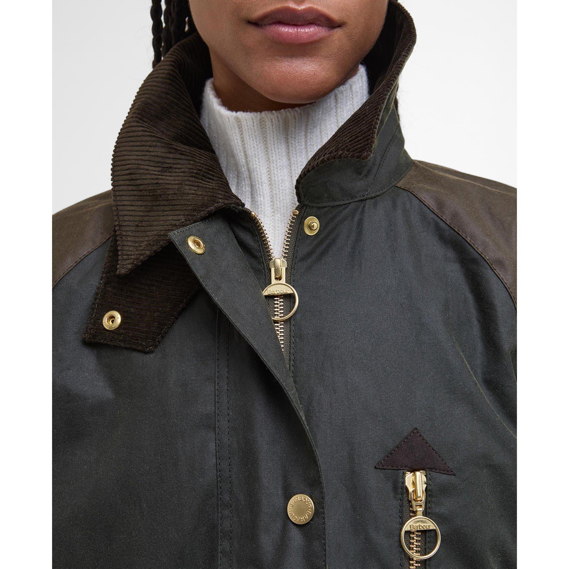 Fern/Beech/Anc - Barbour - Women's Evette Waxed Long Sleeve Wax Jacket - 6