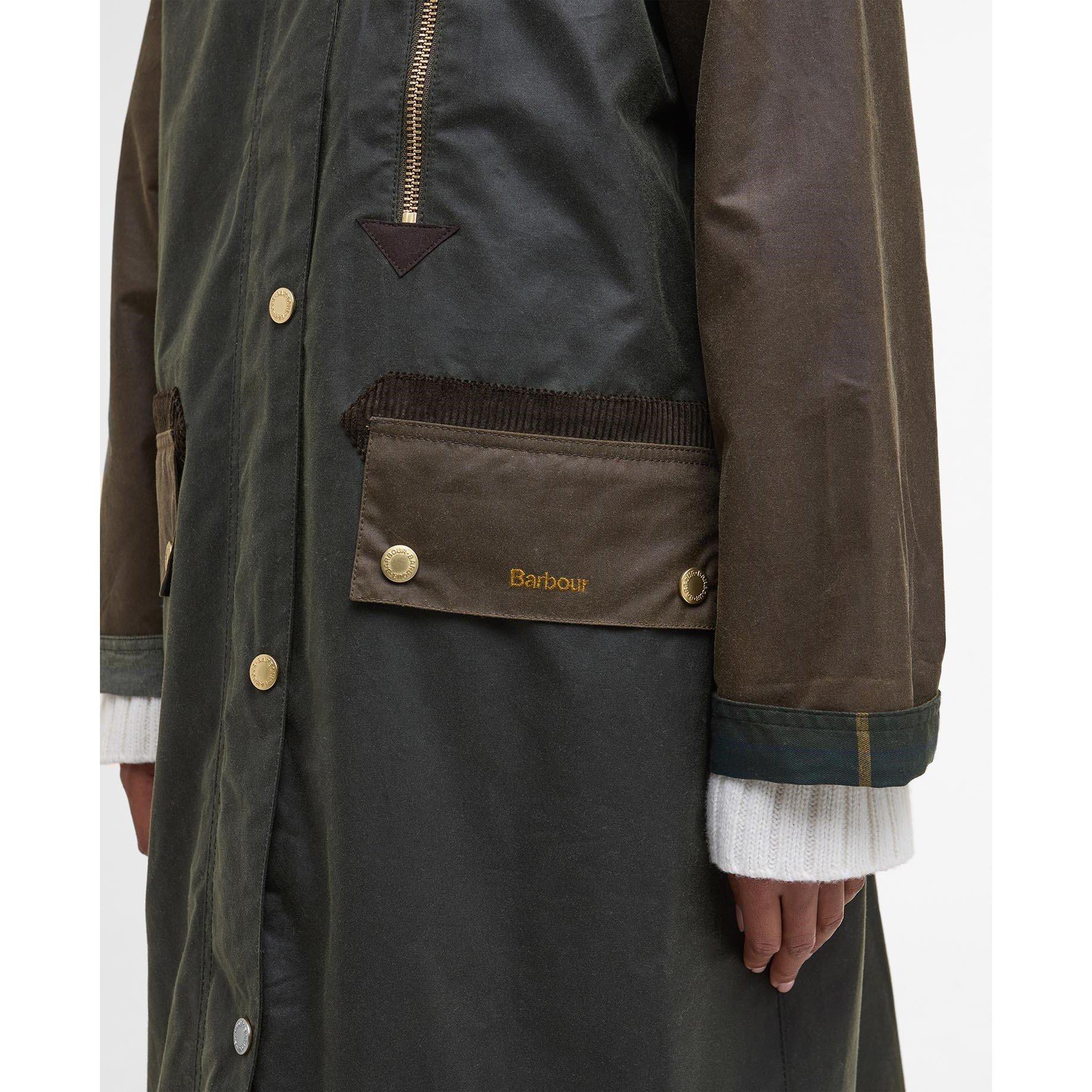 Fern/Beech/Anc - Barbour - Women's Evette Waxed Long Sleeve Wax Jacket - 7