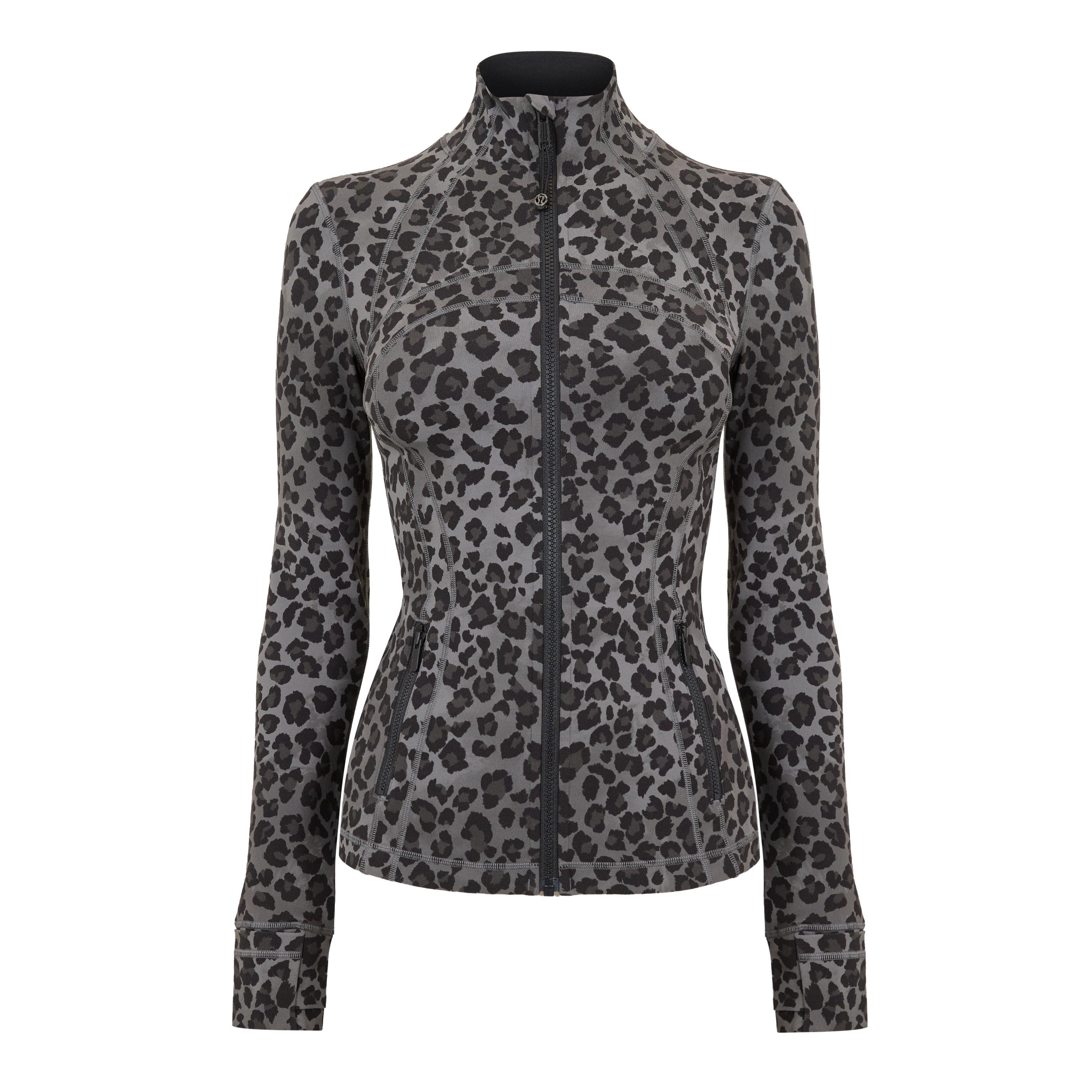 Lululemon Womens Define Track Jacket - True Leopard - Size US 10 (14)