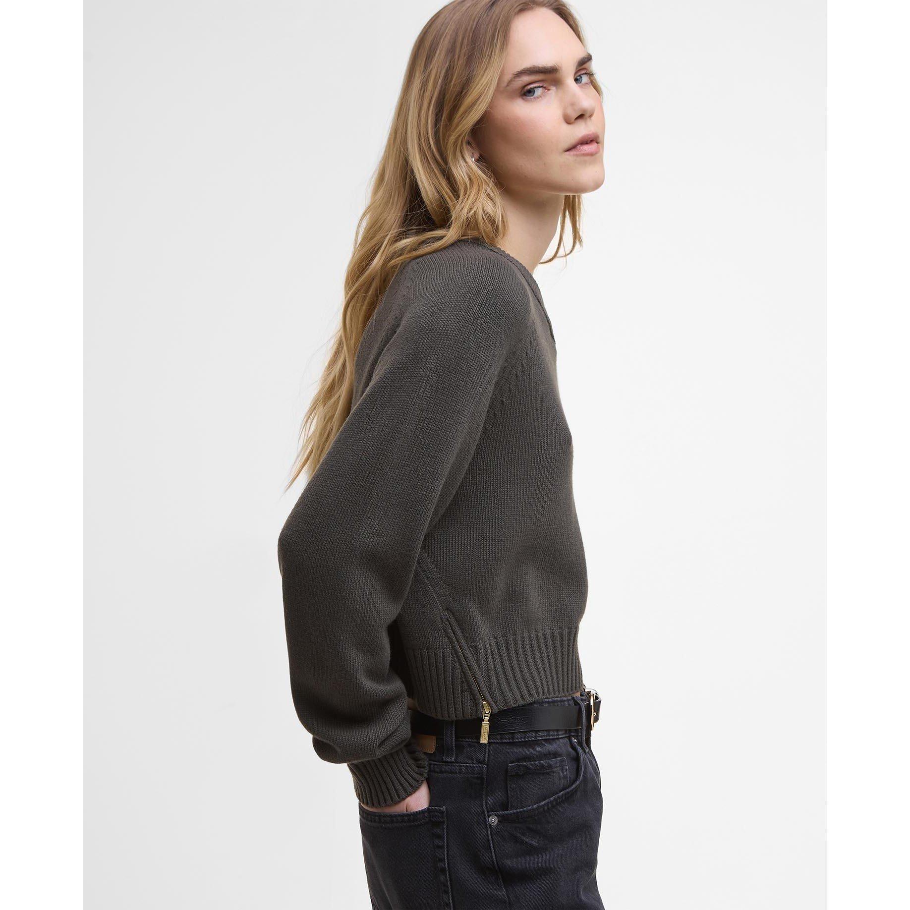 Dusky Khaki - Barbour International - Atlanta Jumper - 4