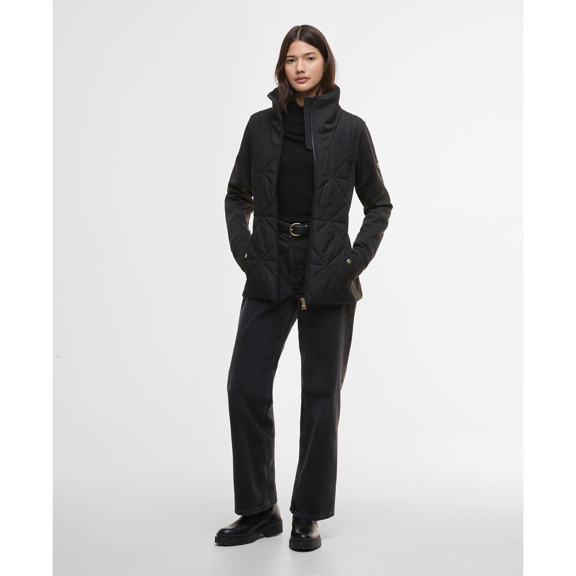 Black - Barbour International - Women's Kya Long Sleeve Quilted Jacket - 7