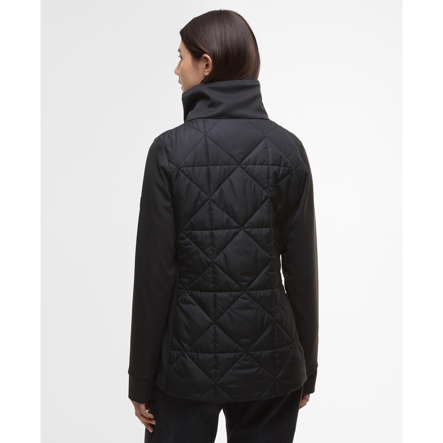 Black - Barbour International - Women's Kya Long Sleeve Quilted Jacket - 3