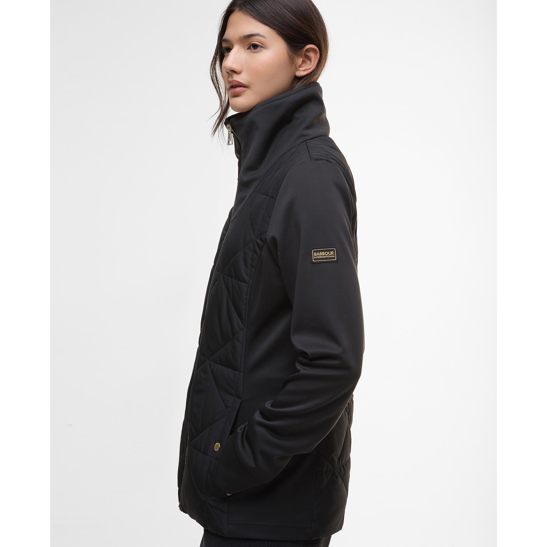 Black - Barbour International - Women's Kya Long Sleeve Quilted Jacket - 5
