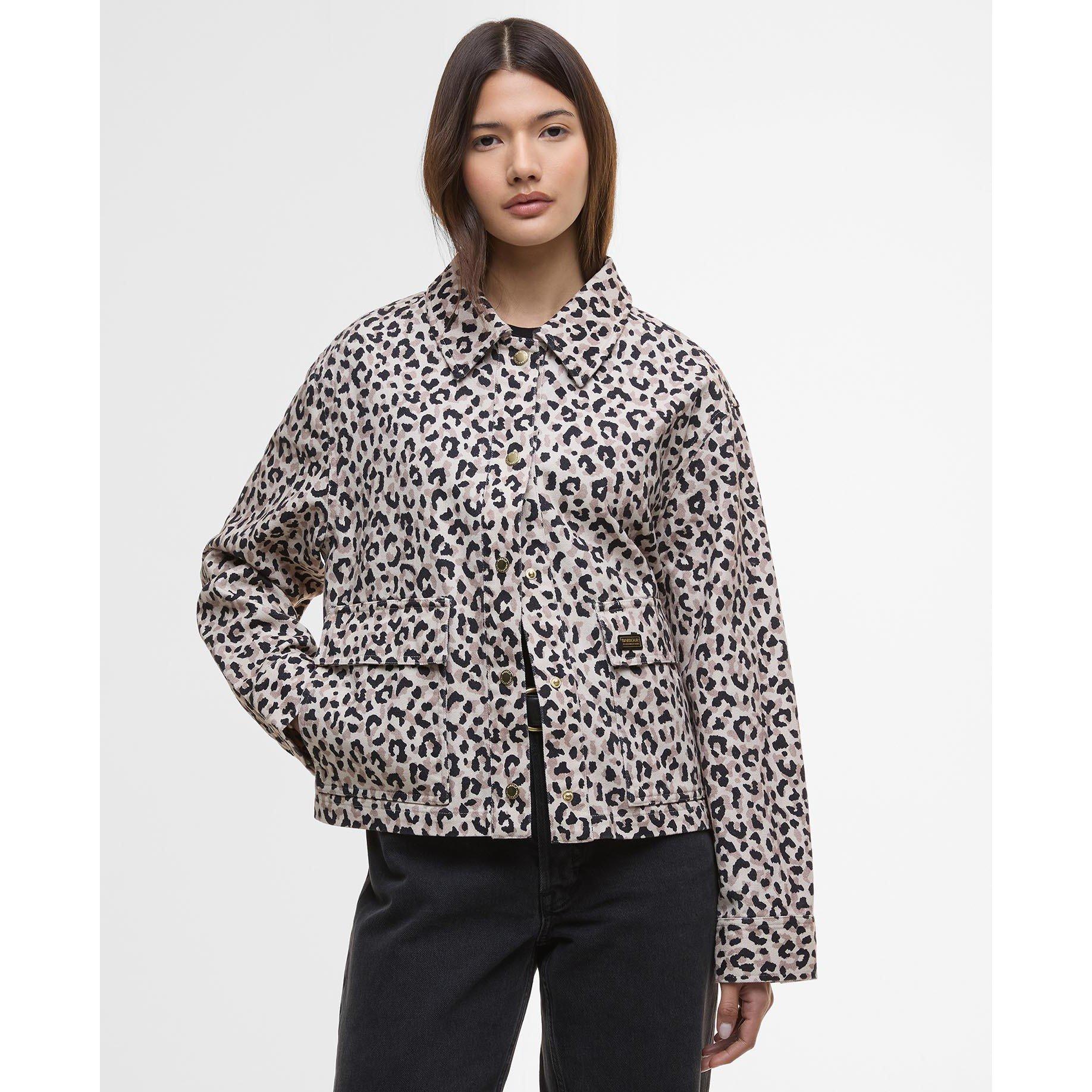 Multi - Barbour International - Women's Harley Animal Print Cotton Long Sleeve Overshirt - 2
