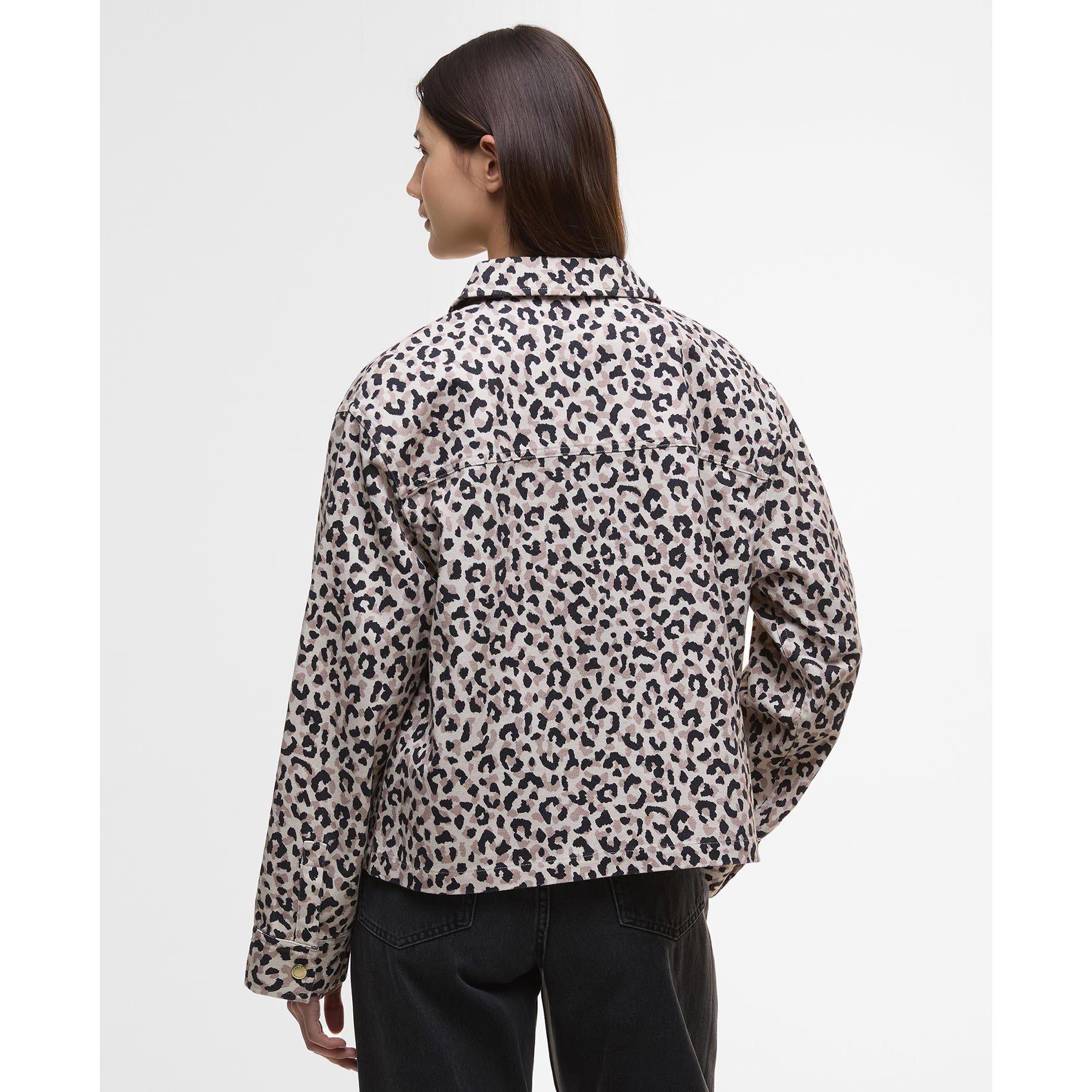 Multi - Barbour International - Women's Harley Animal Print Cotton Long Sleeve Overshirt - 3