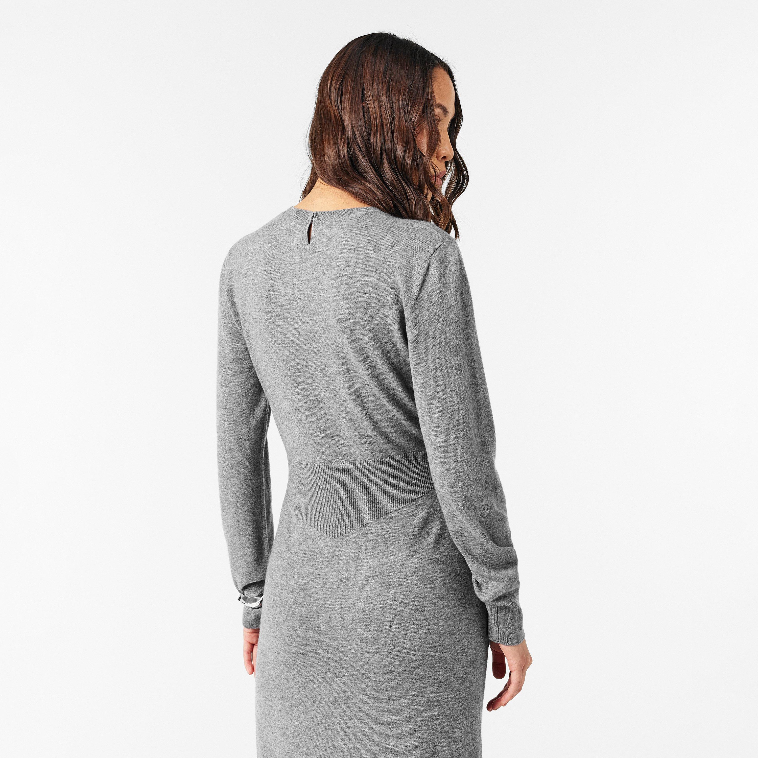 Medium Grey - GIVENCHY - Cashmere Midi Jumper Dress - 4