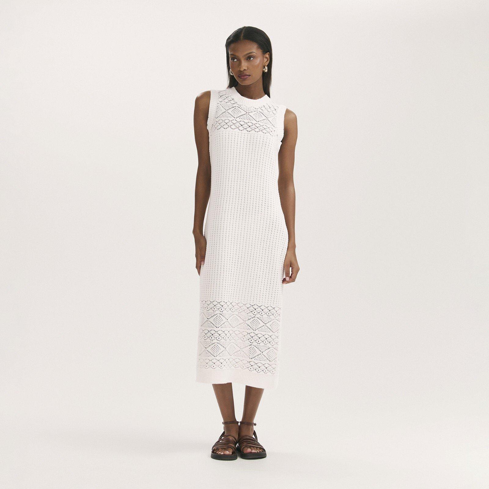 Cream - Finery - Women's Ravi Knitted Jumper Dress - 1