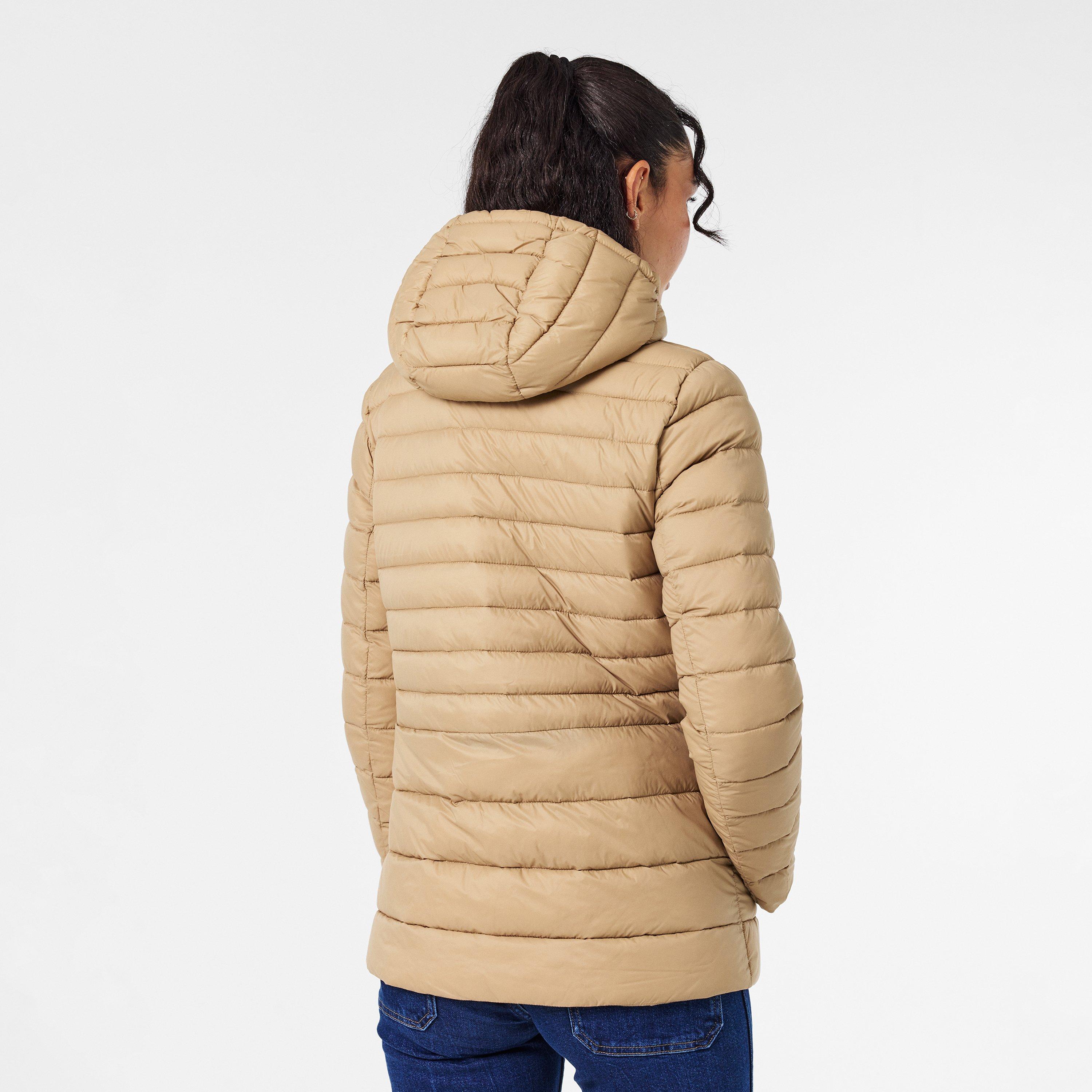 Birch Tan - Lauren by Ralph Lauren - Women's Real Leather Quilted Short Puffer Jacket - 4