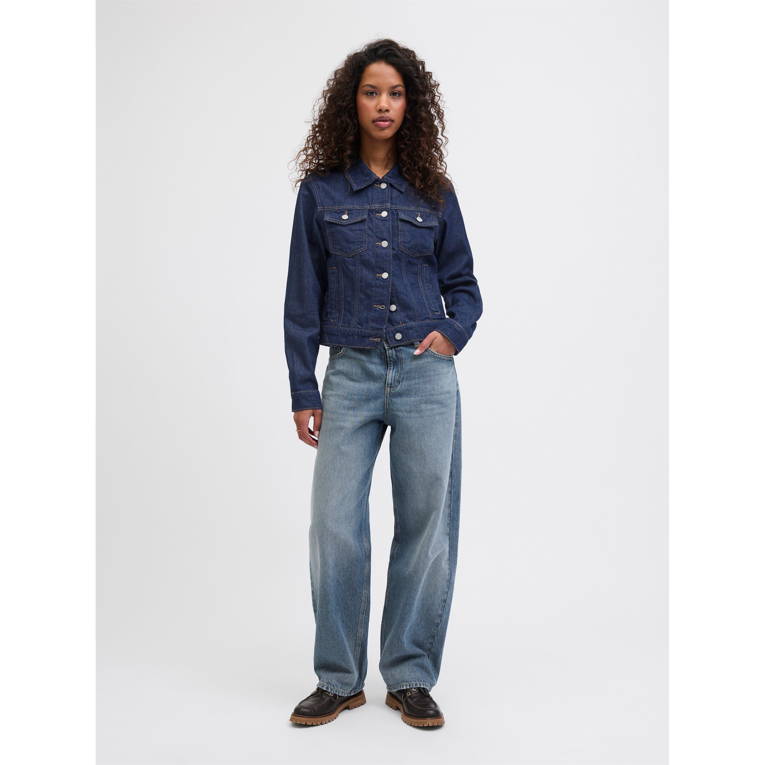 Ganga azul escura. - JJXX - Denim Jacket - 2