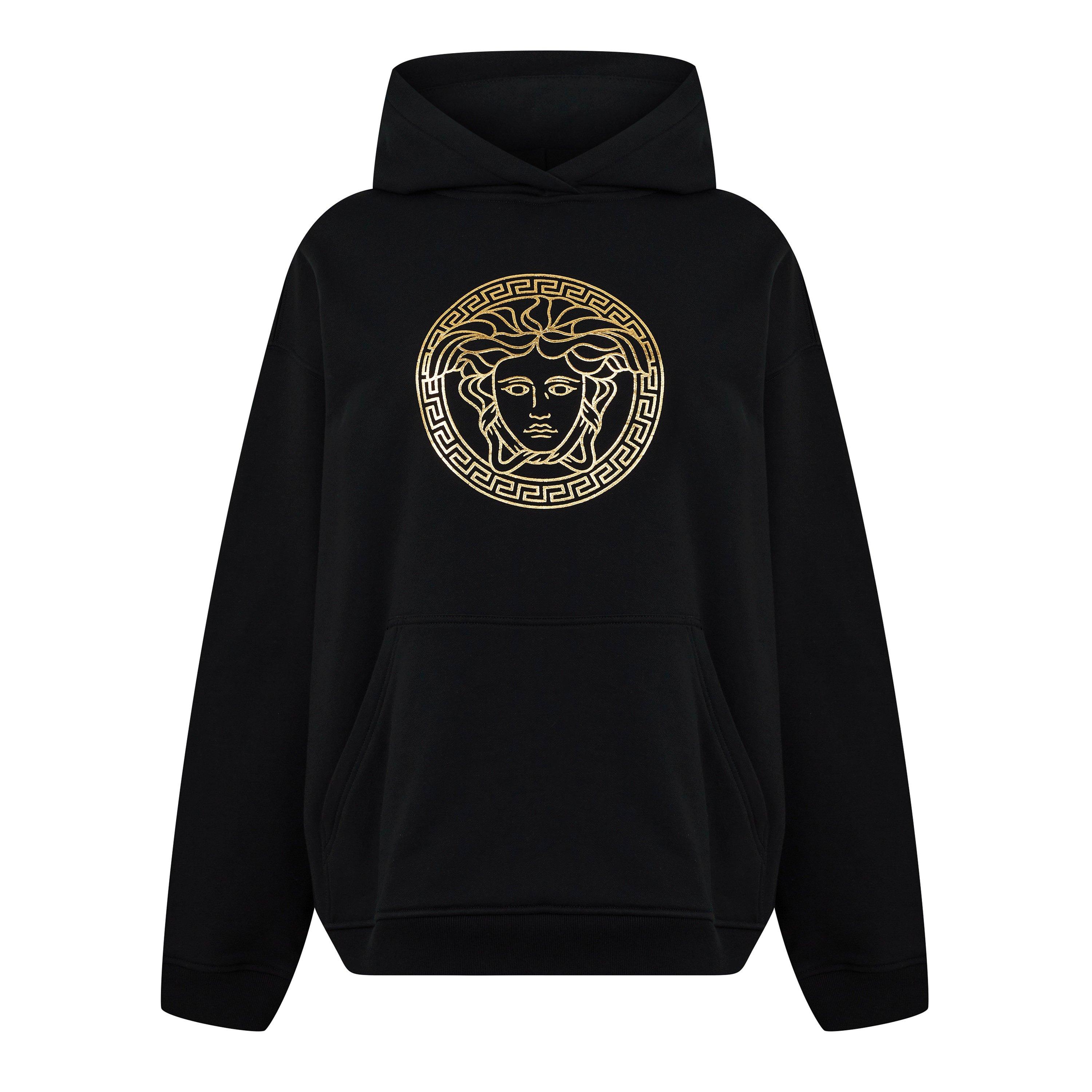 Black/Gold - Versace - Women's Medusa Hoodie - 5