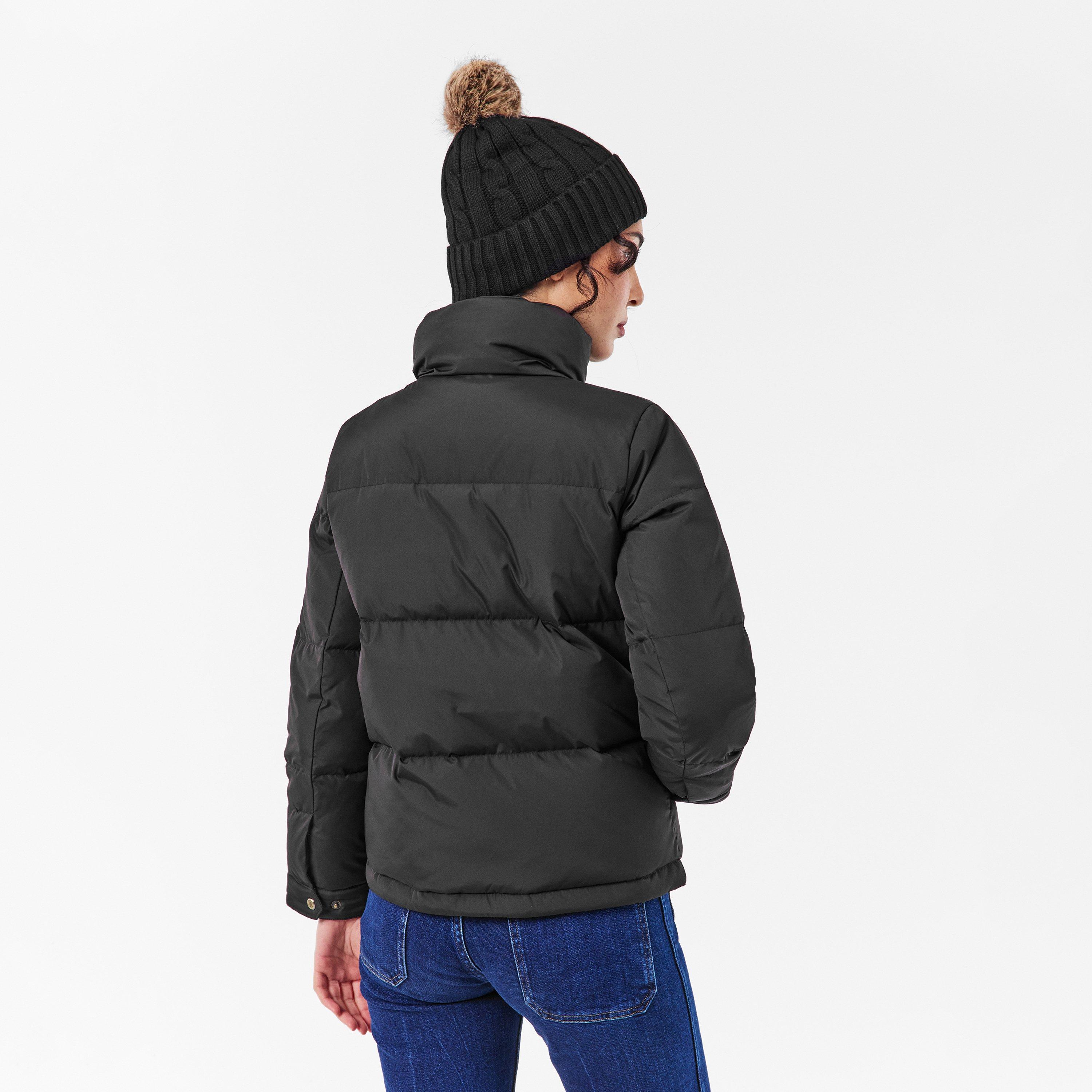 Black - Lauren by Ralph Lauren - Women's Real Leather Quilted Short Puffer Jacket - 4